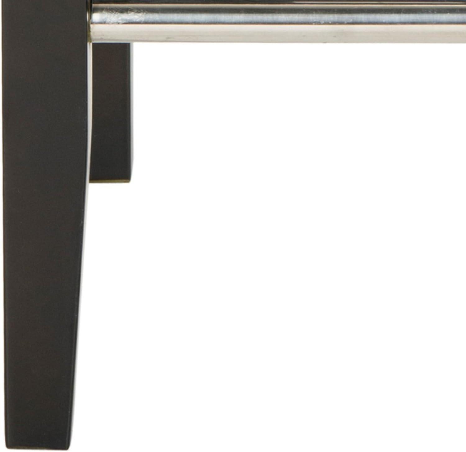 image:imageSAFAVIEH Home Collection Thompson Clay Faux Leather Espresso 30inch Nailhead Trim Tufted Kitchen Breakfast Nook Dining Pub Bar StoolAntique Brown