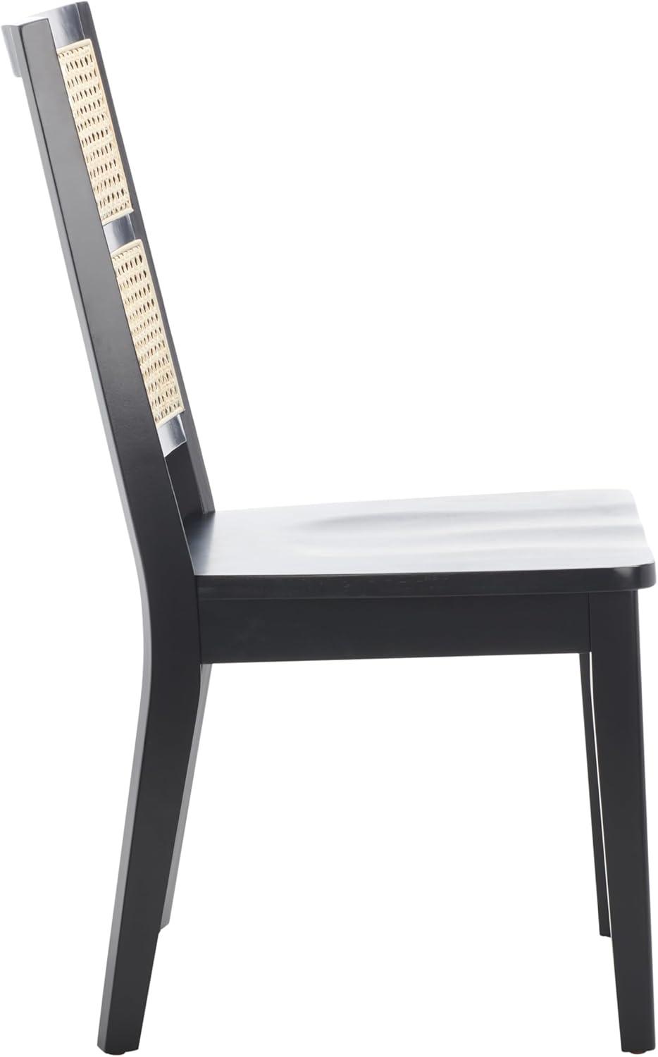 image:imageSAFAVIEH Home Collection Toril Coastal BlackWhiteNatural Dining Chair Set of 2BlackNatural