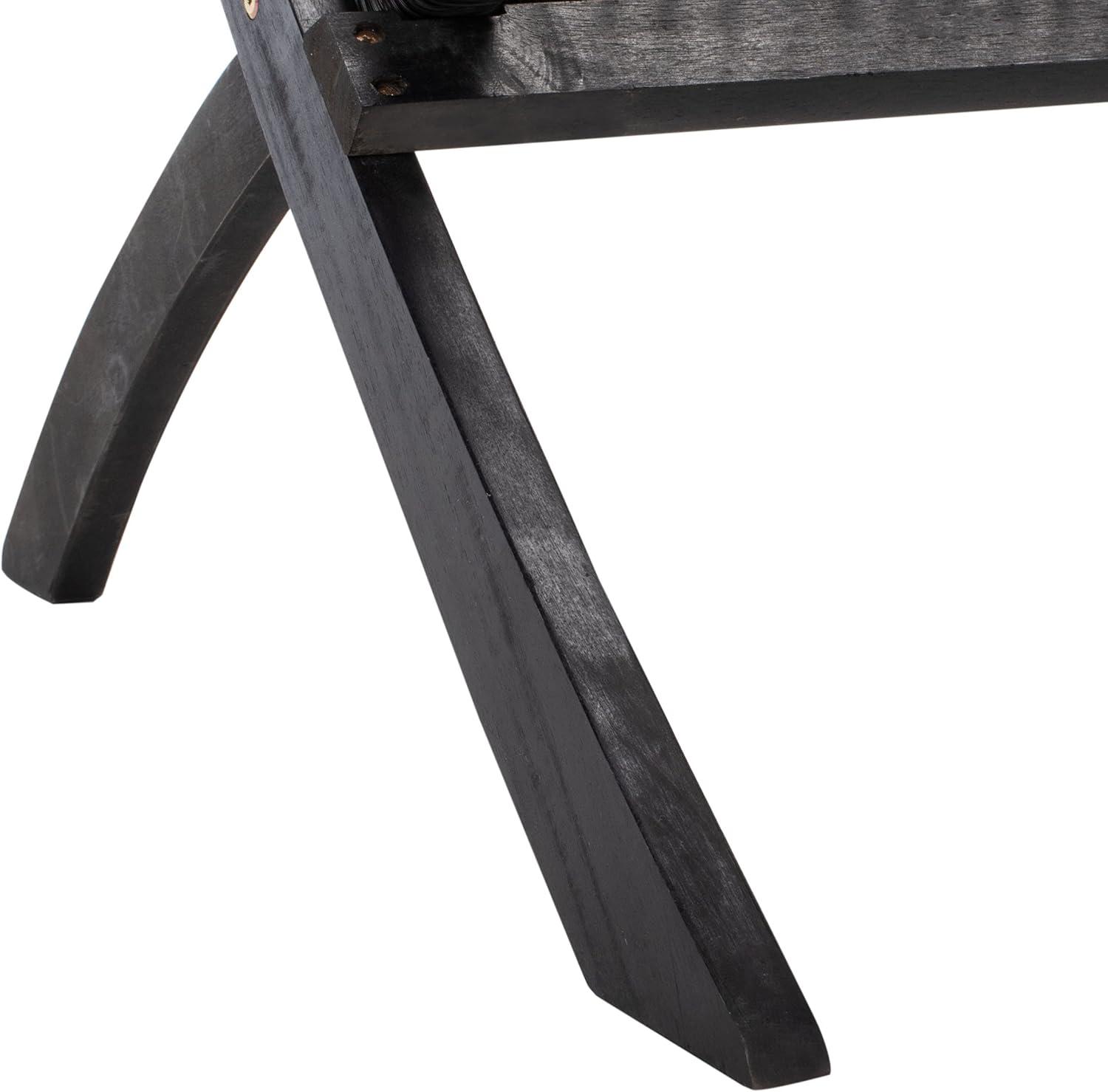 image:imageSAFAVIEH Outdoor Collection Blaze Coastal Natural Acacia WoodLight Brown 5Piece Coffee SetBlackBlack