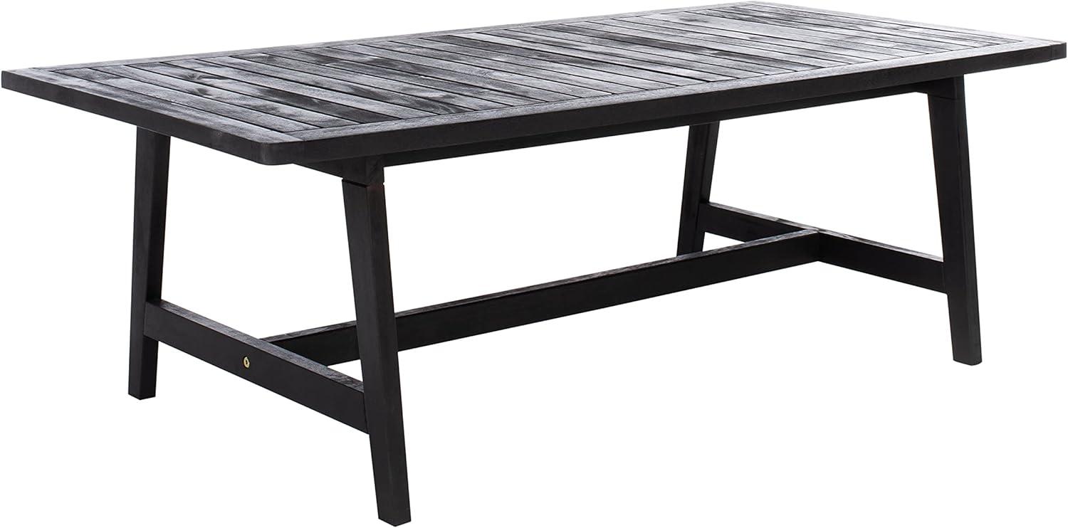 image:imageSAFAVIEH Outdoor Collection Blaze Coastal Natural Acacia WoodLight Brown 5Piece Coffee SetBlackBlack