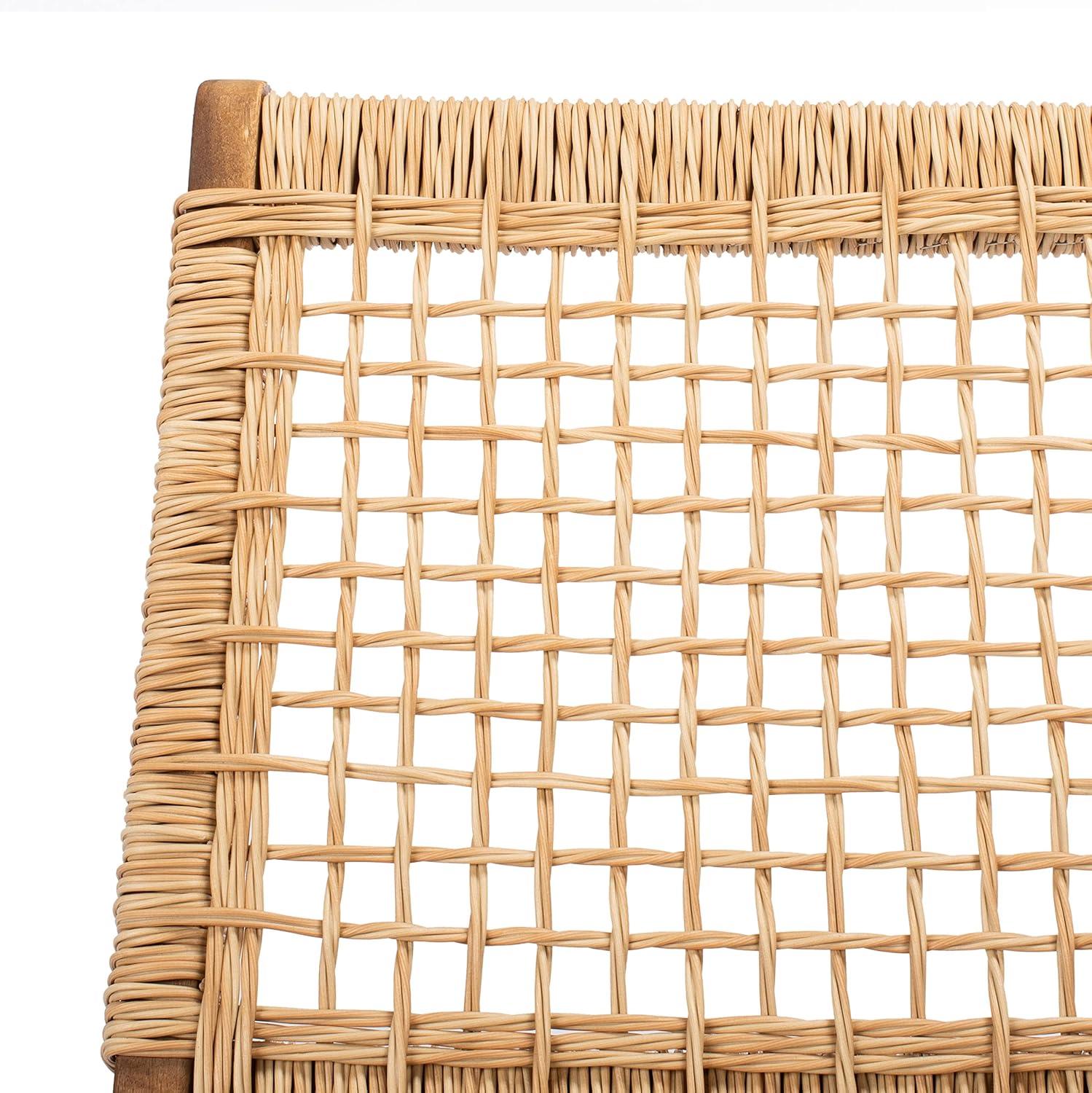 image:imageSAFAVIEH Outdoor Collection Blaze Coastal Natural Acacia WoodLight Brown 5Piece Coffee SetNaturalNatural