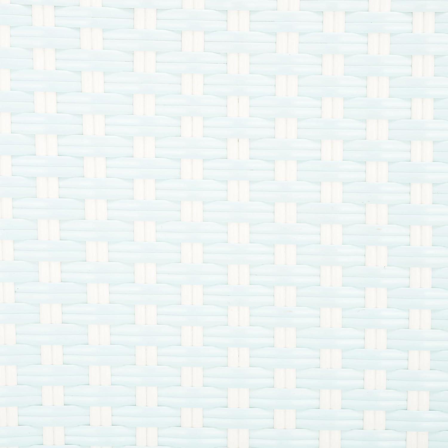 image:imageSAFAVIEH Outdoor Collection California Bistro NavyWhite 36inch Seat Height Armchair Set of 2 Fully AssembledBaby BlueWhite