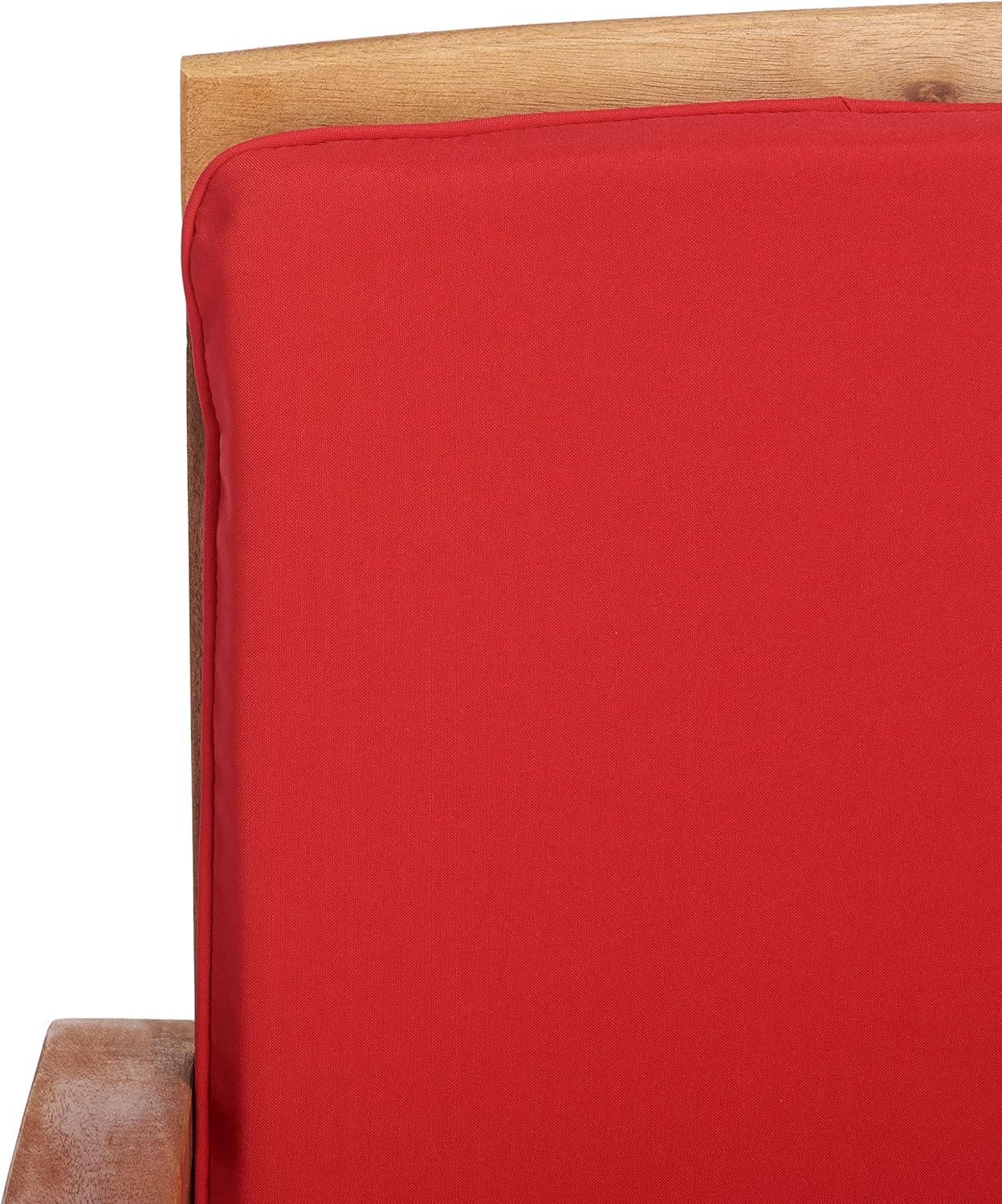 image:imageSAFAVIEH Outdoor Collection Fontana NaturalAqua Cushion 4Piece Conversation Patio SetNaturalRed