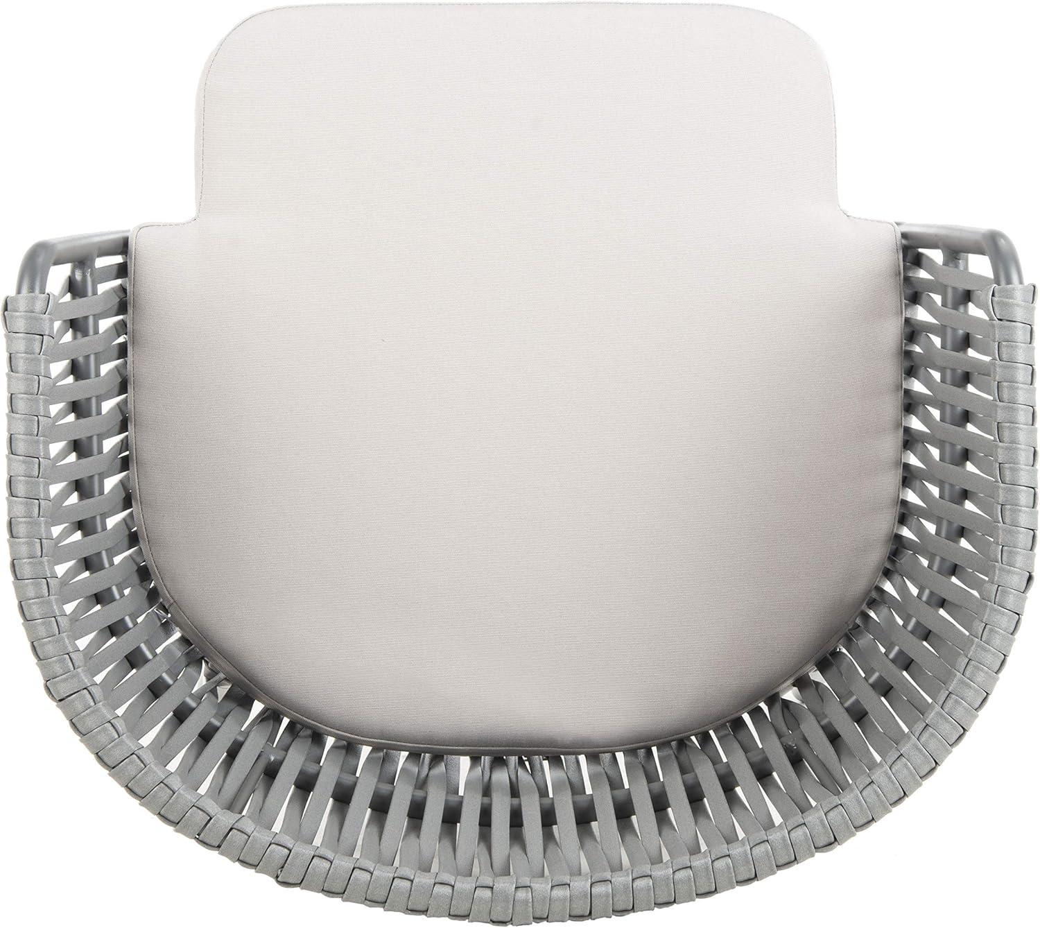image:imageSAFAVIEH Outdoor Collection Kiyan Grey Rope Chair Set of 2