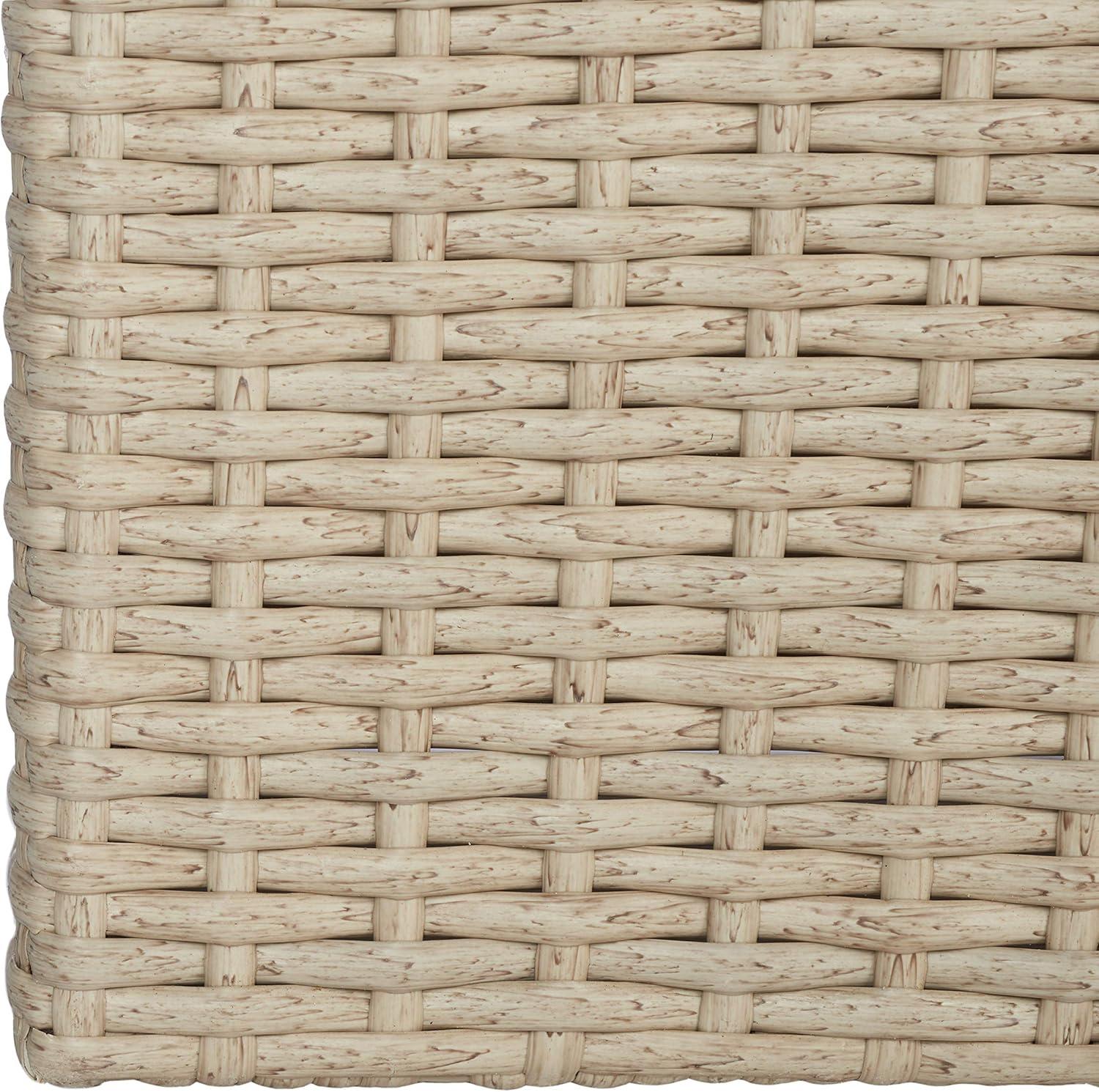 image:imageSAFAVIEH Outdoor Collection Rita Natural Woven Rectangular Flower RackBeige