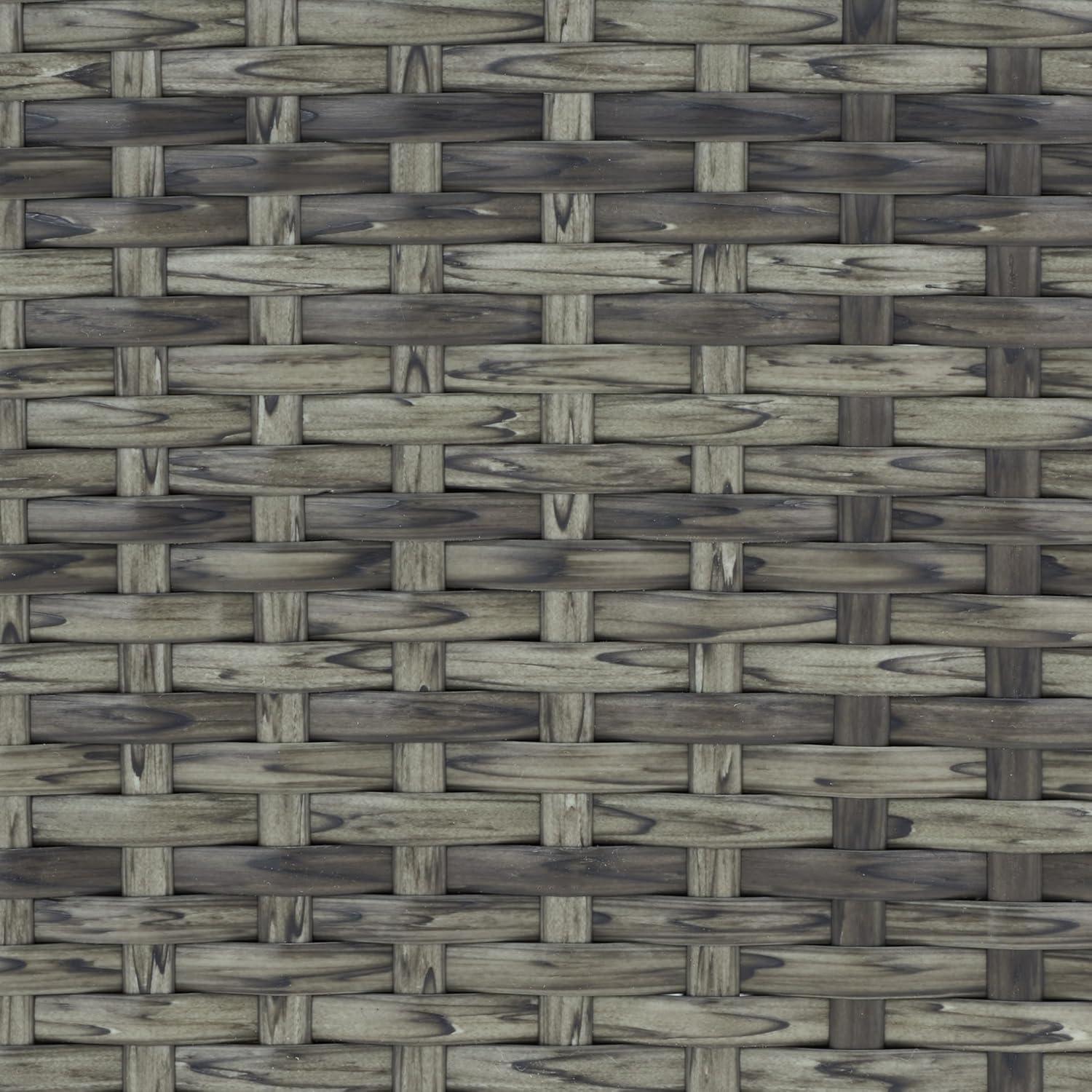 image:imageSAFAVIEH Outdoor Collection Rita Natural Woven Rectangular Flower RackGreyBrown