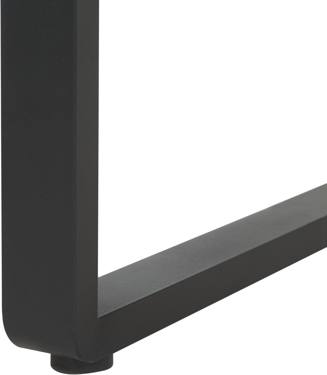 image:imageSAFAVIEH Outdoor Collection Vesta BlackGrey Solid Wood 4Piece Conversation SetBlackGrey