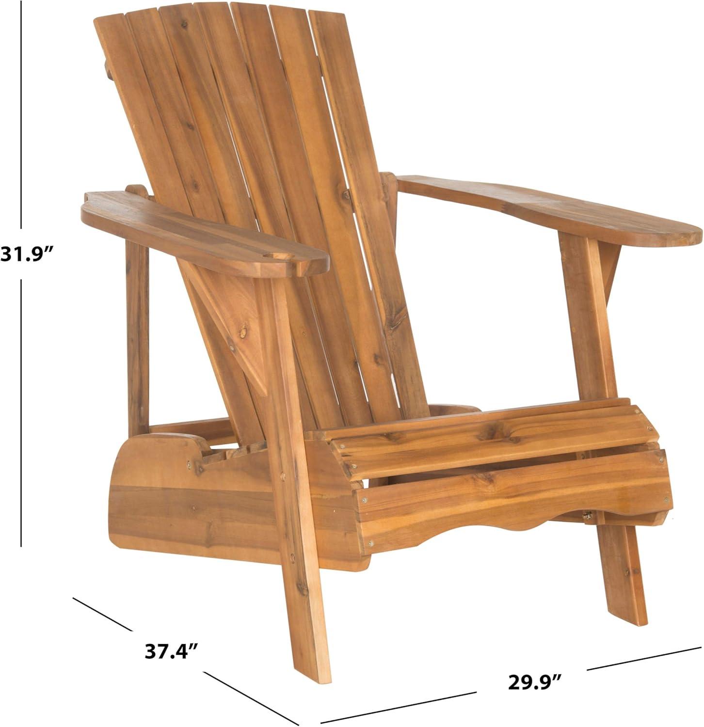 image:imageSAFAVIEH Outdoor Collection Vista Adirondack ChairNatural