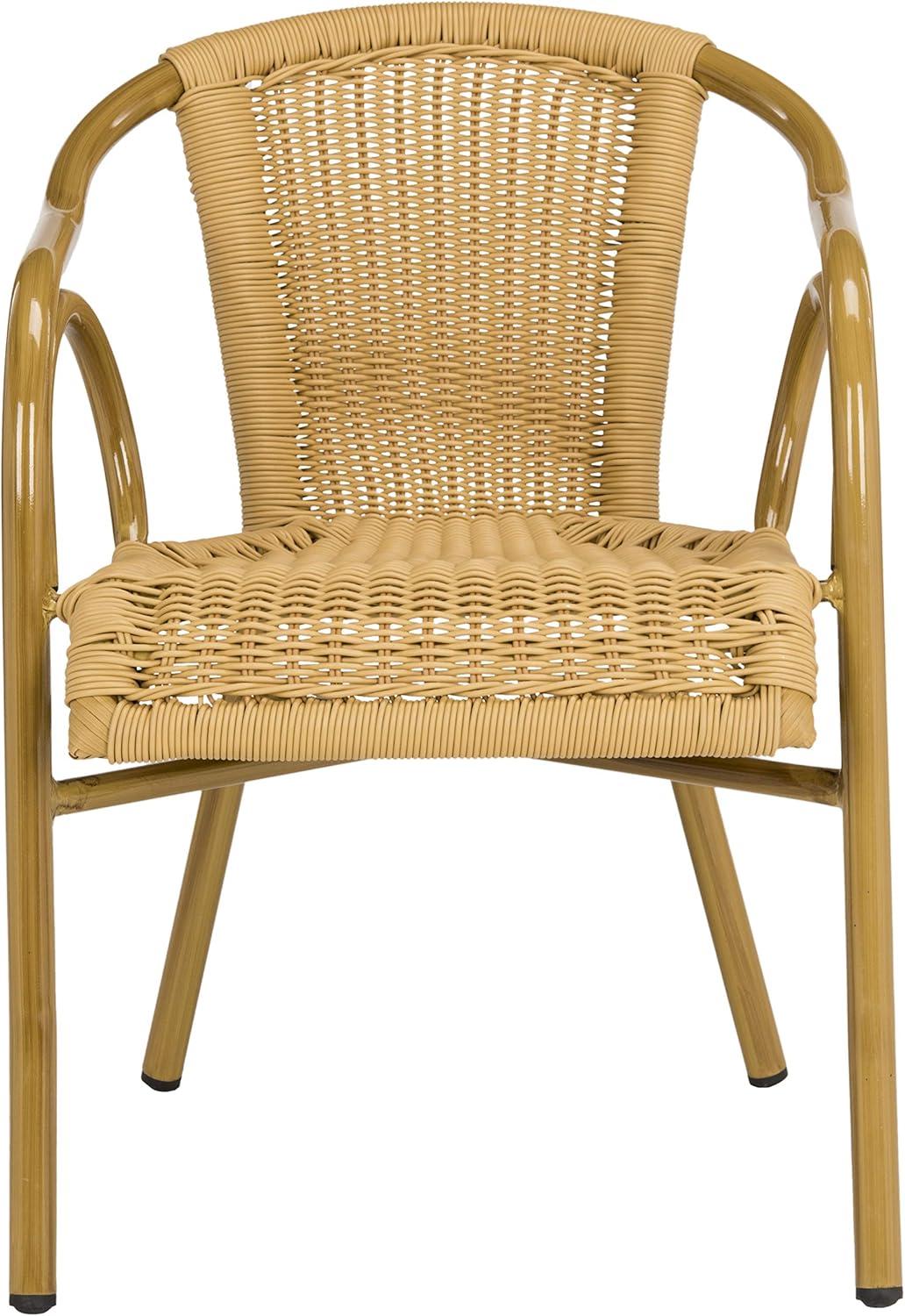 image:imageSAFAVIEH Outdoor Living Collection Dagny Wicker Arm ChairsNatural