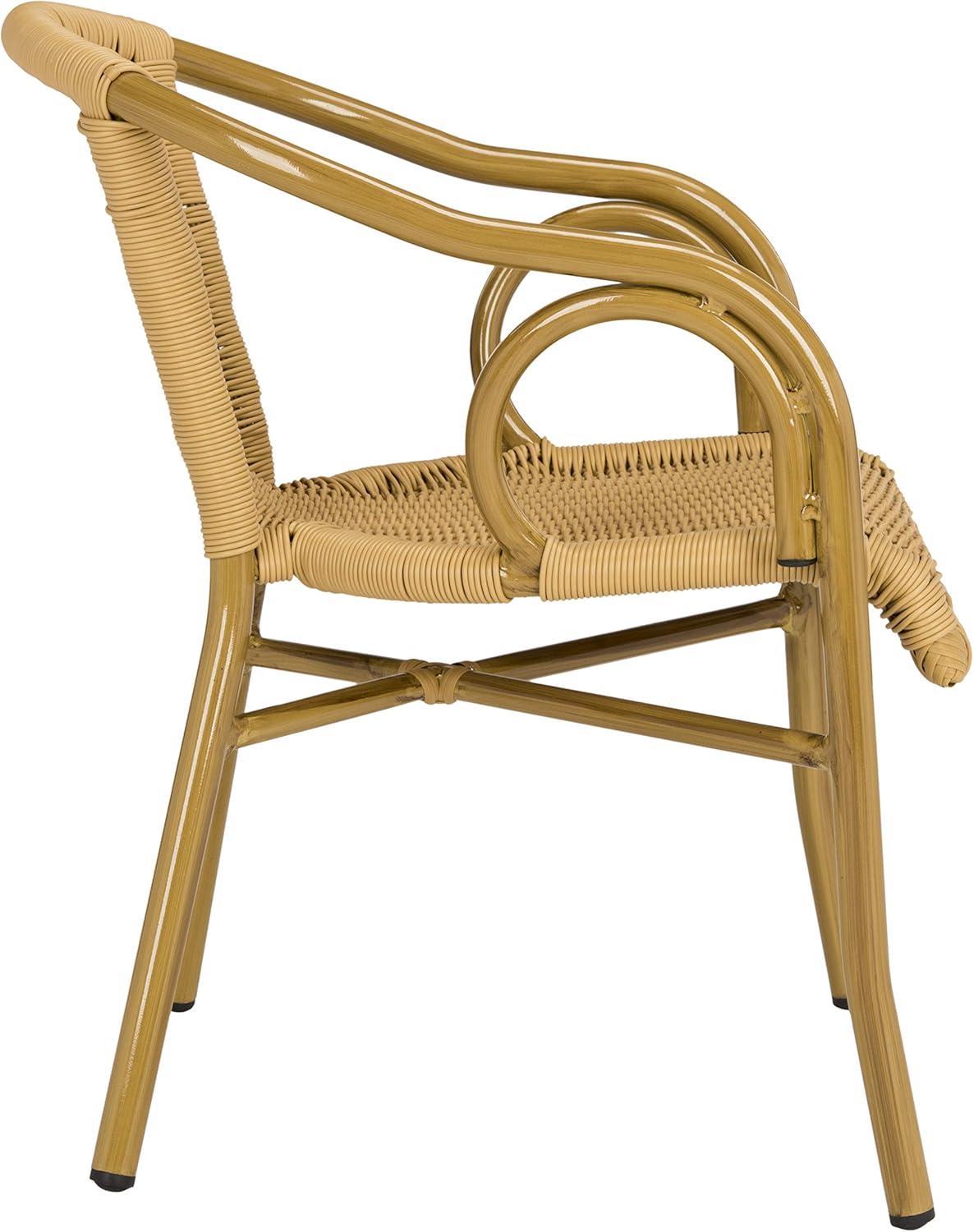 image:imageSAFAVIEH Outdoor Living Collection Dagny Wicker Arm ChairsNatural