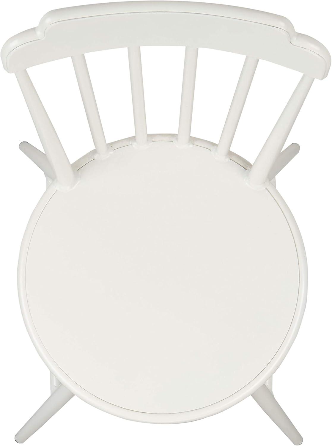image:imageSAFAVIEH PAT3004ASET2 Outdoor Broderick Matte White Stackable Spindle BackWhite