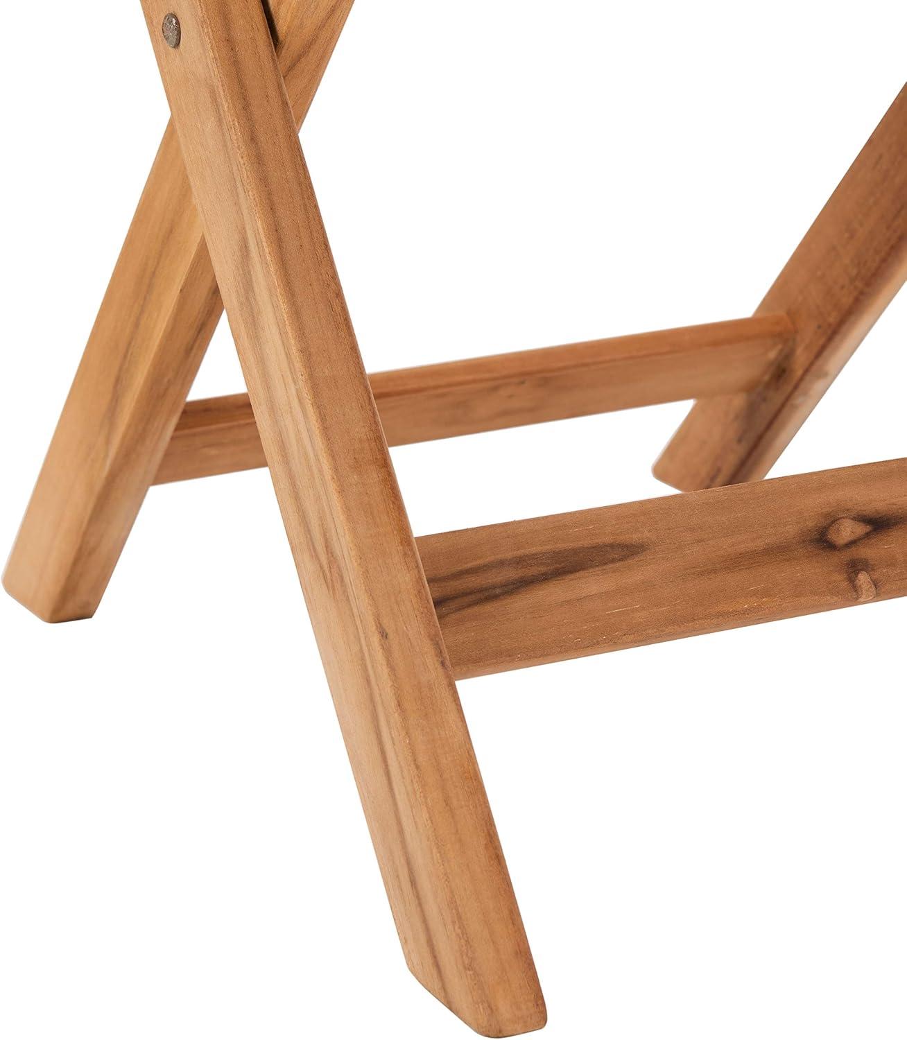 image:imageSAFAVIEH PAT7046A Outdoor Collection Walten Natural Flower Shelf 3Piece Bistro SetNatural