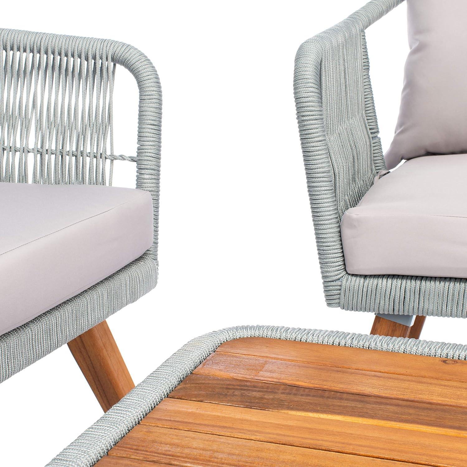image:imageSAFAVIEH PAT7049A Collection Raldin Rope NaturalLight Grey Grey
