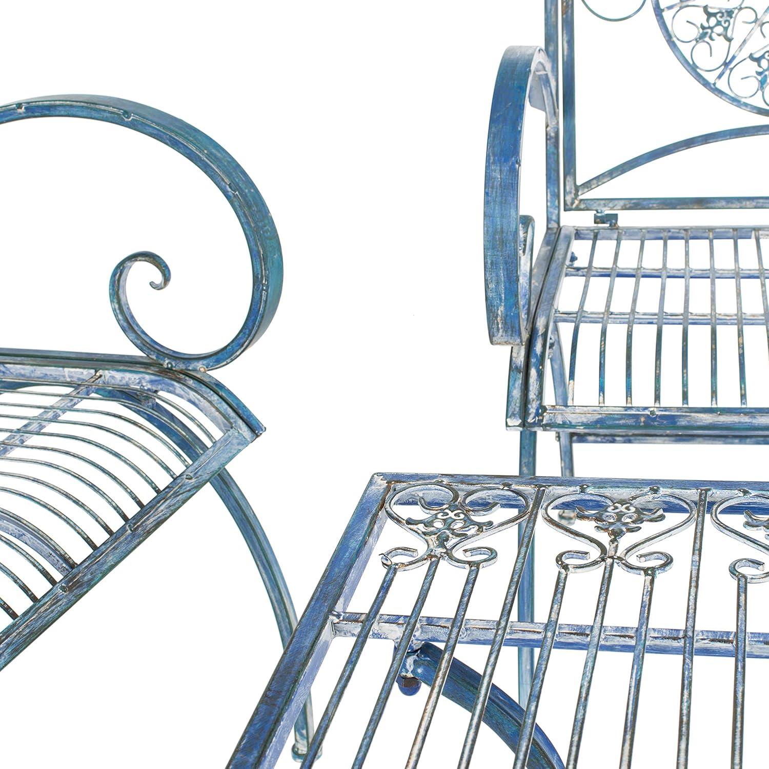 image:imageSafavieh 4 Piece Outdoor Collection Sophie Patio SetMossy Blue