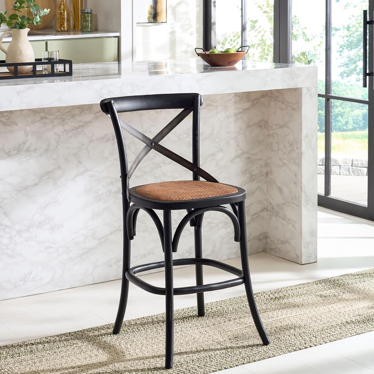 image:imageSafavieh American Homes Collection Eleanor Ivory 307inch Counter Stoolgrey
