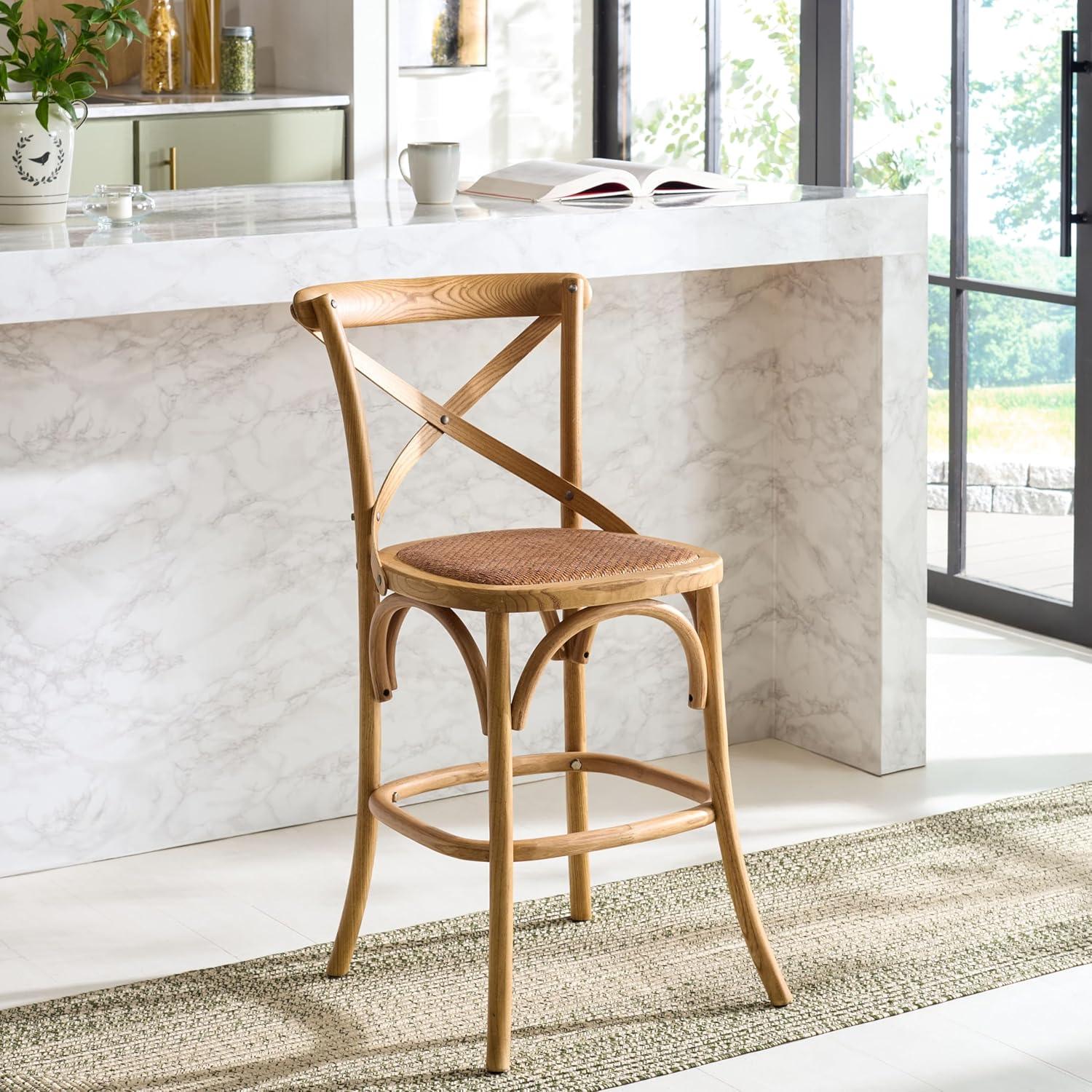 image:imageSafavieh American Homes Collection Franklin Counter Stool Antique WhiteOak