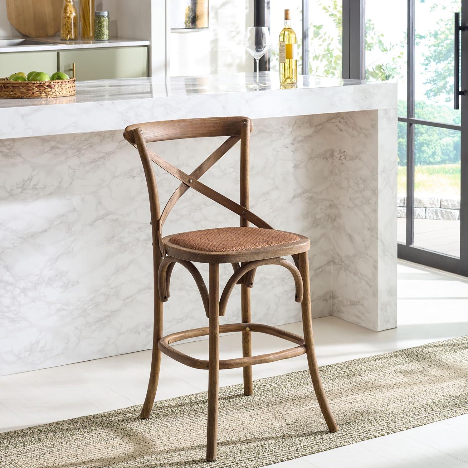 image:imageSafavieh American Homes Collection Franklin Counter Stool Antique WhiteWeatheredGrey