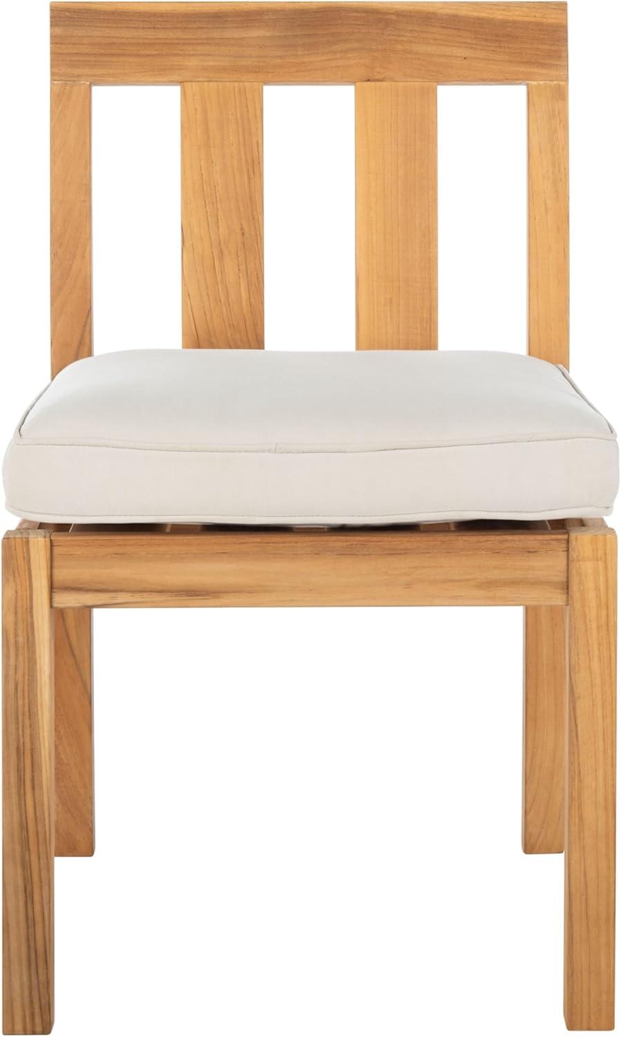 image:imageSafavieh Couture Patio Montford Natural Teak Dining Chair Set of 2NaturalBeige