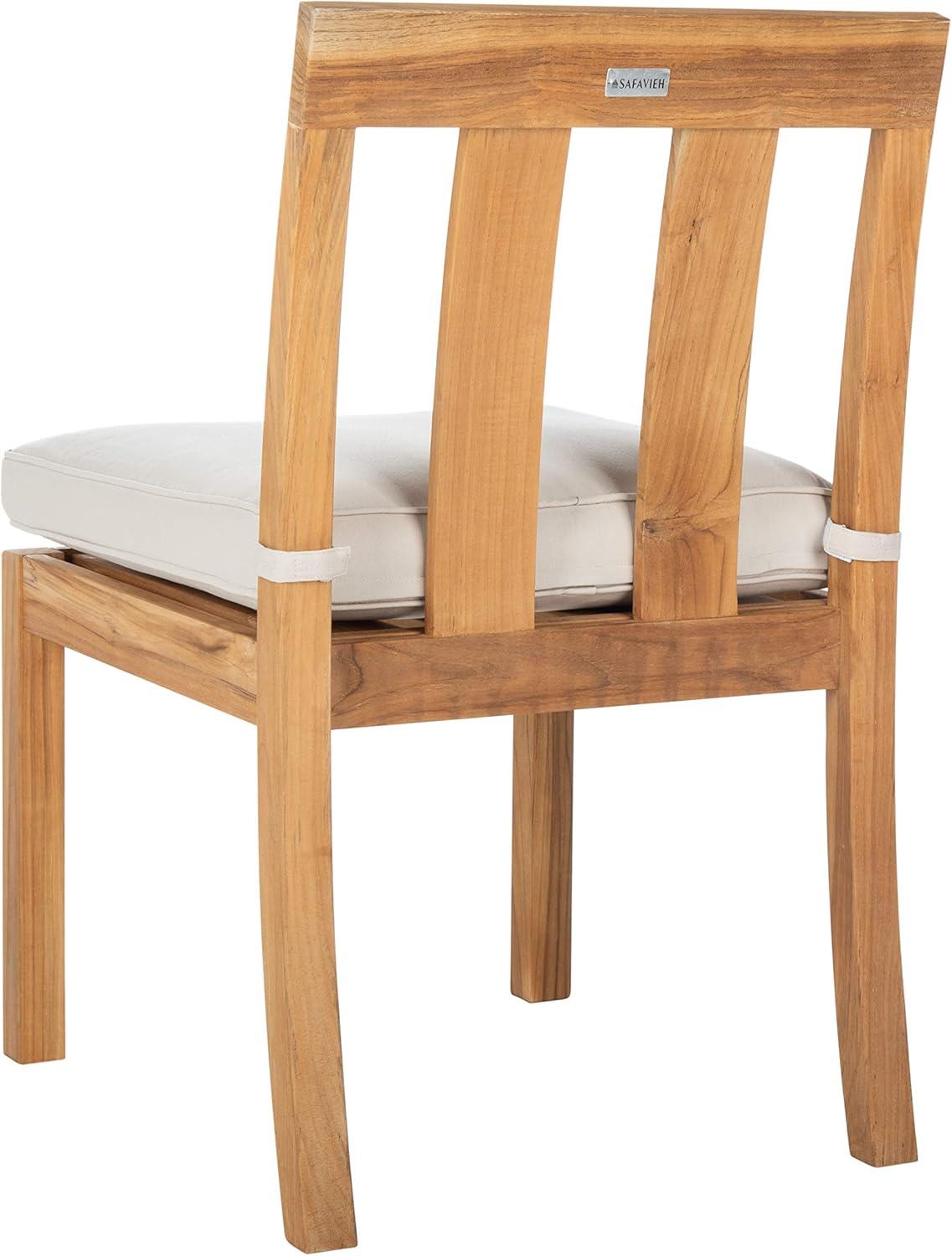 image:imageSafavieh Couture Patio Montford Natural Teak Dining Chair Set of 2NaturalBeige
