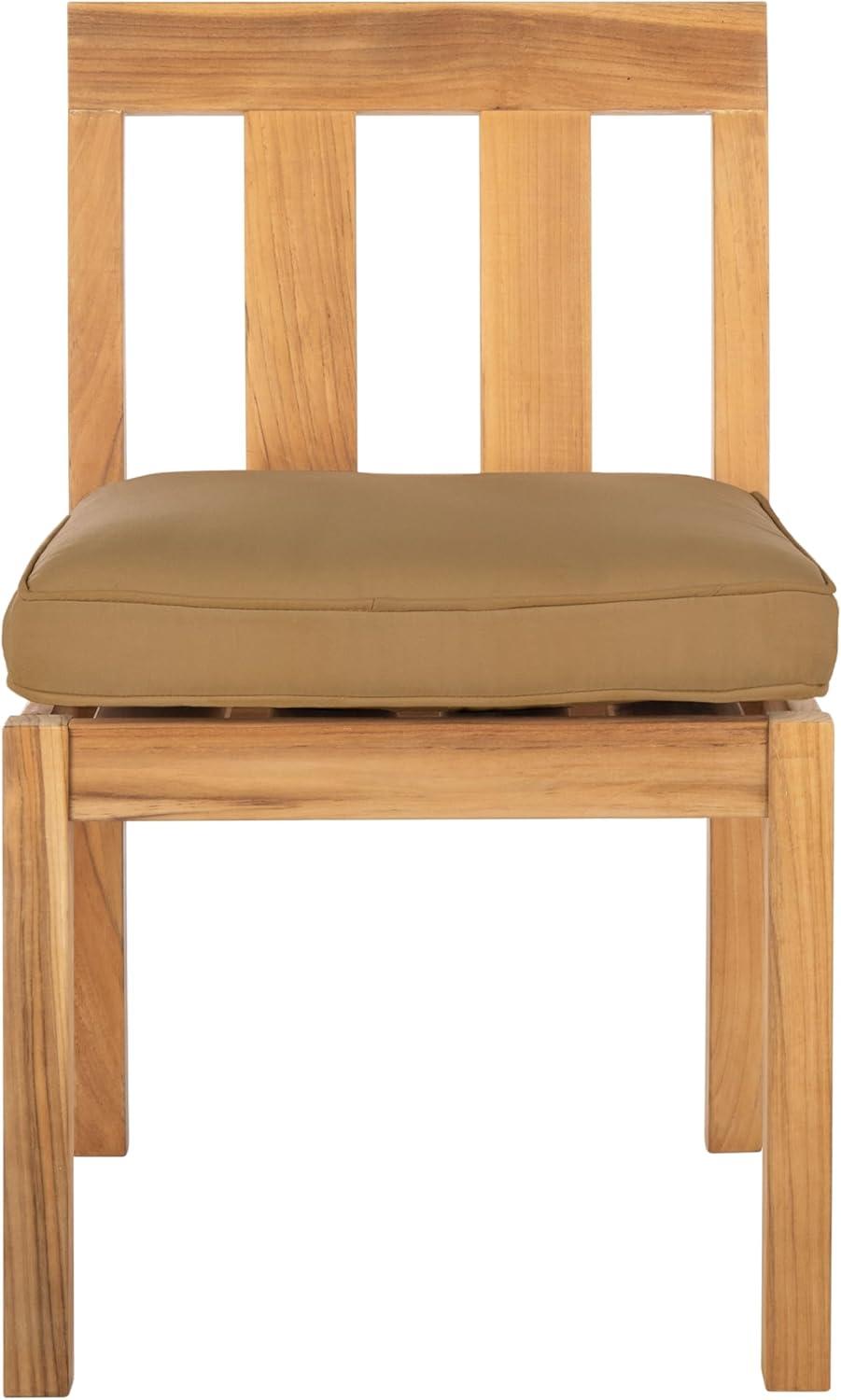 image:imageSafavieh Couture Patio Montford Natural Teak Dining Chair Set of 2NaturalBrown