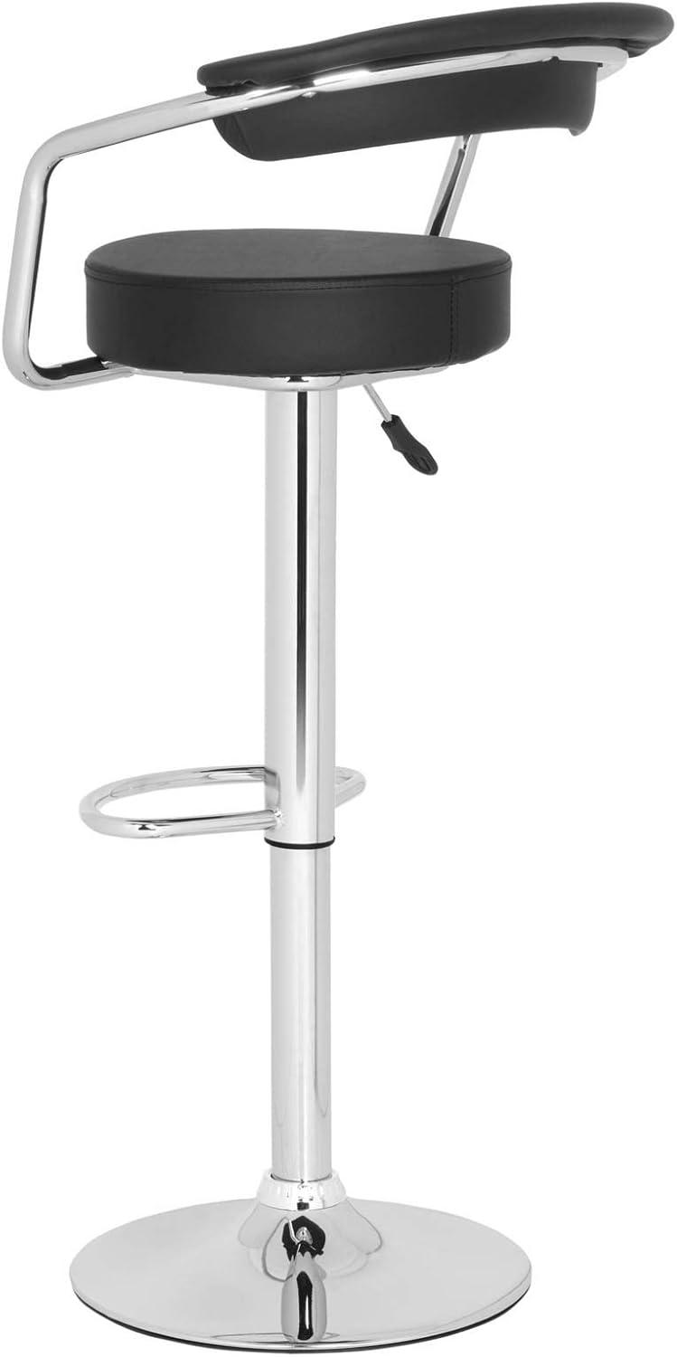 image:imageSafavieh Home Collection Angus White Adjustable Swivel Gas Lift 252315inch Bar StoolWhite