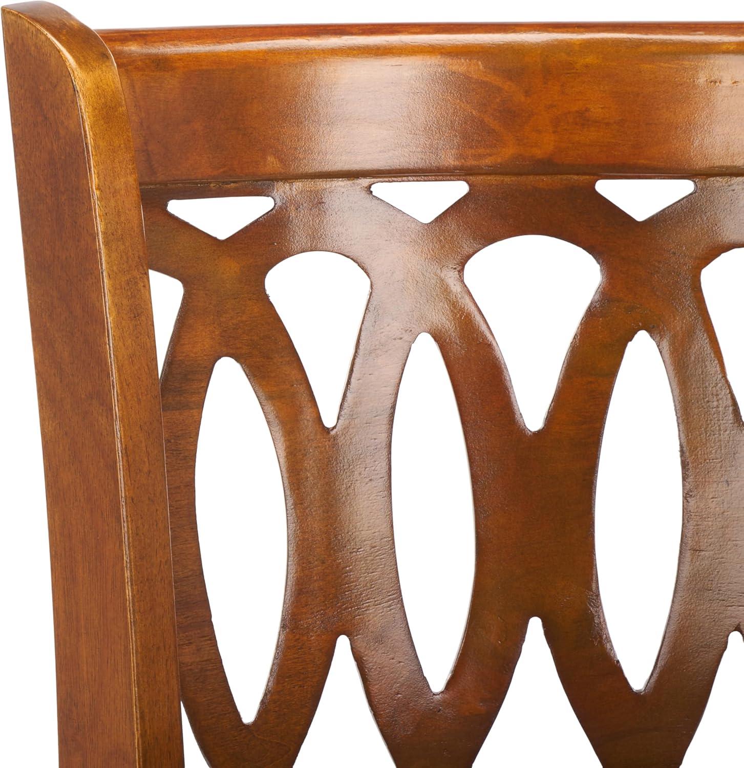 image:imageSafavieh Home Collection Baldwin Dark Oak and Black Leather Swivel 29inch Bar Stool