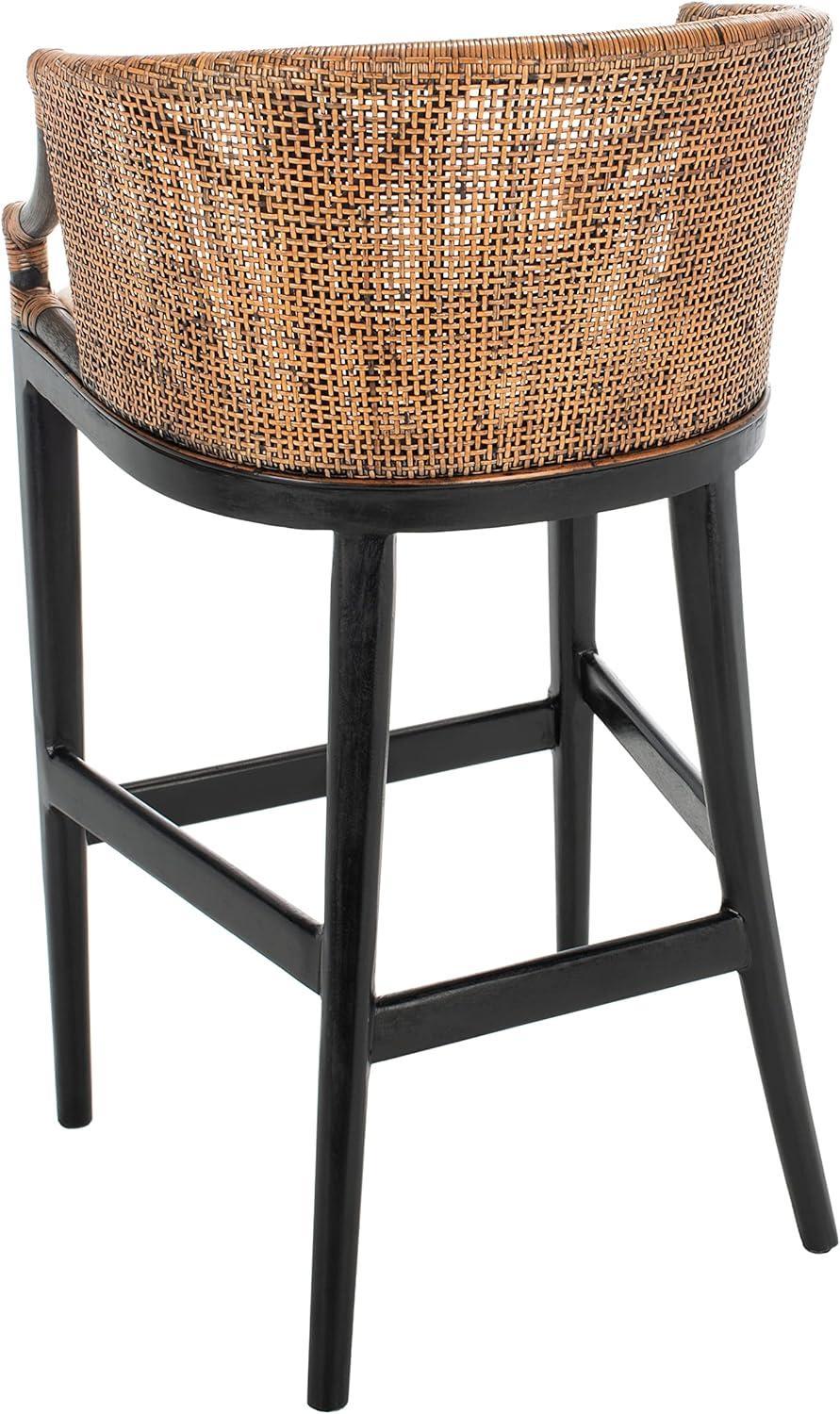 image:imageSafavieh Home Collection Brando Brown 28inch Bar StoolBrownBlack