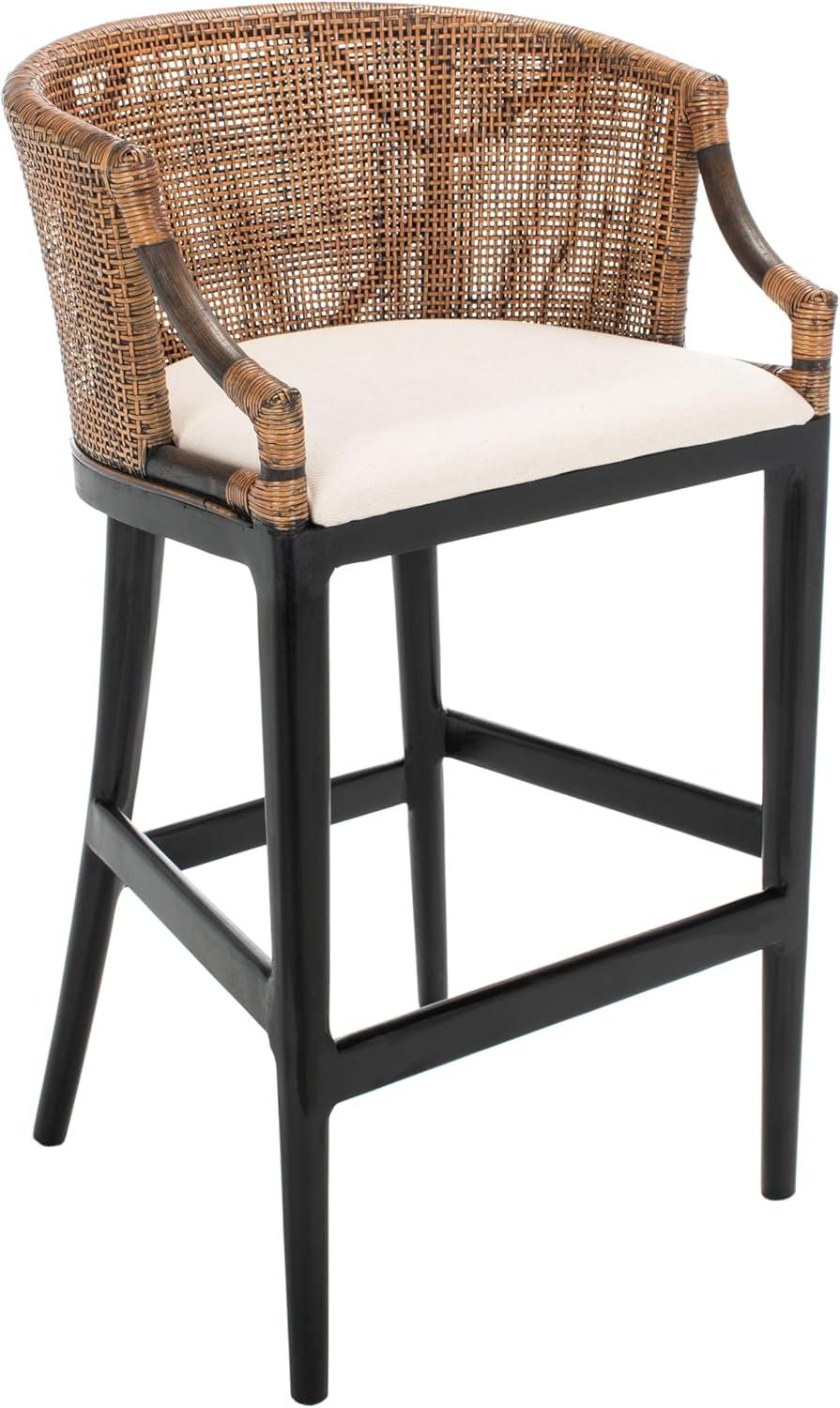 image:imageSafavieh Home Collection Brando Brown 28inch Bar StoolBrownBlack