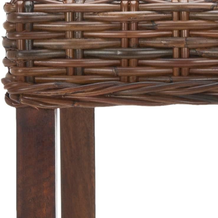 image:imageSafavieh Home Collection Cypress Cappuccino Wicker 30inch Bar StoolCrocus