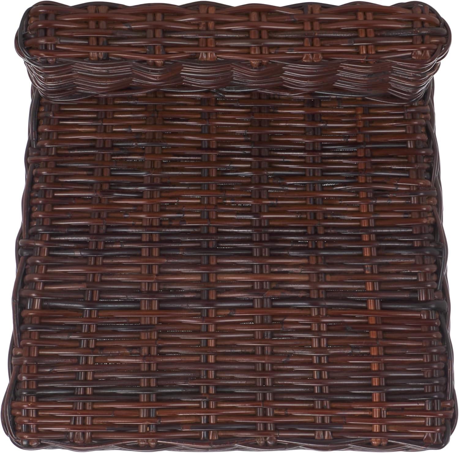 image:imageSafavieh Home Collection Cypress Cappuccino Wicker 30inch Bar StoolCrocus