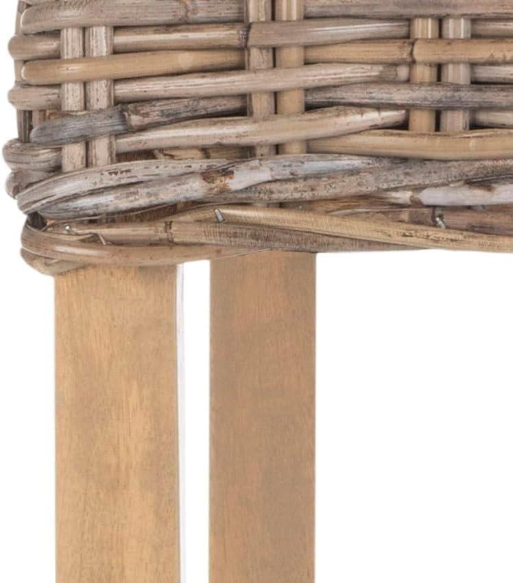 image:imageSafavieh Home Collection Cypress Cappuccino Wicker 30inch Bar Stoolbeige