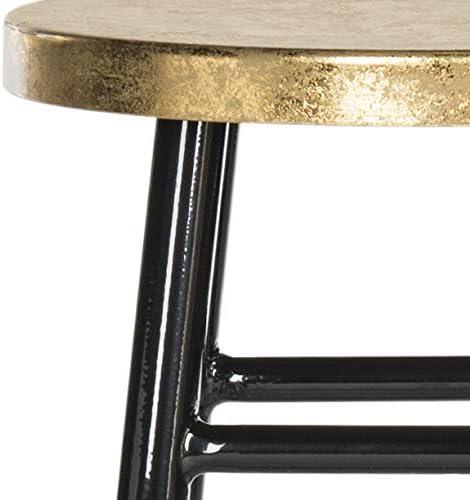image:imageSafavieh Home Collection Emery Red and Dipped Gold Leaf 24inch Counter StoolBlack Gold