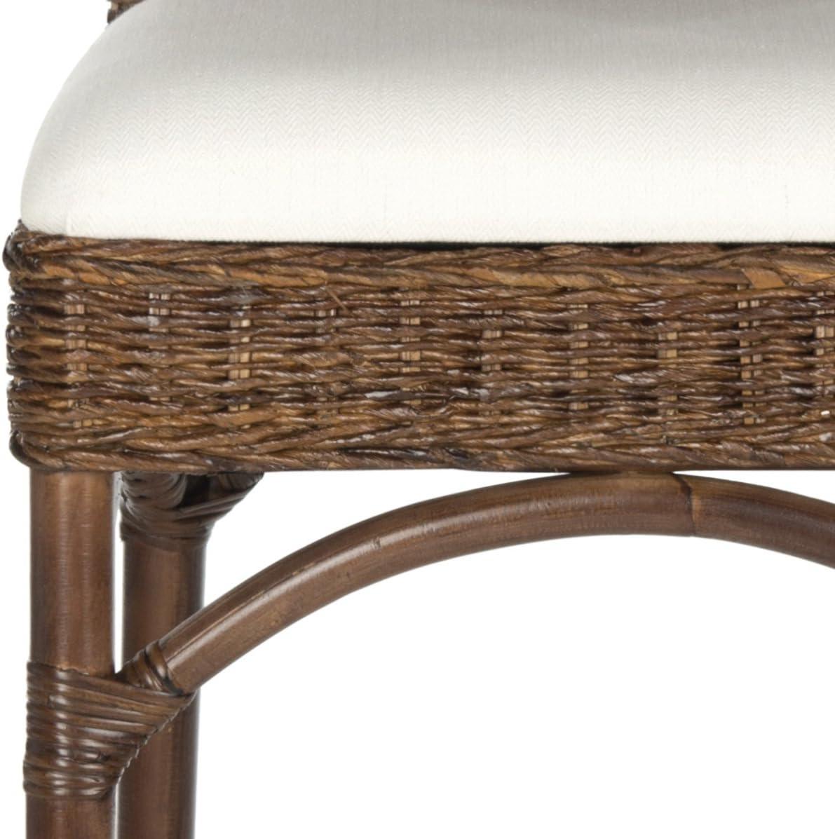 image:imageSafavieh Home Collection Fremont Natural BarstoolWhiteBrown