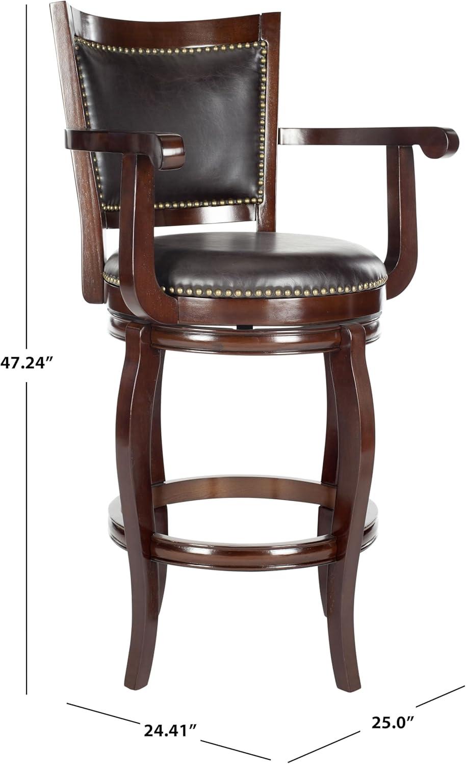 image:imageSafavieh Home Collection Gitano Sierra Brown 29inch Bar StoolSierraBrown