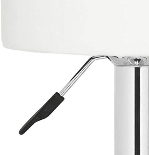 image:imageSafavieh Home Collection Jude White Adjustable Swivel Gas Lift 256315inch Bar StoolPurple