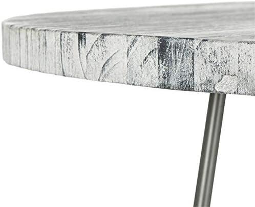 image:imageSafavieh Home Collection Mindy Natural Wood Top Dining TableGrey White Washed