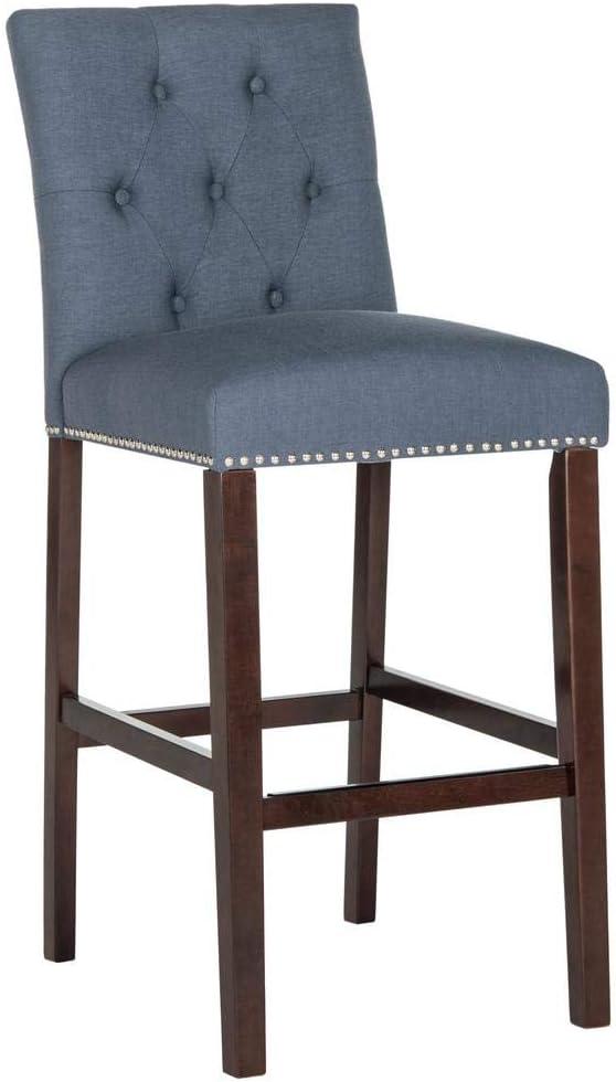 image:imageSafavieh Home Collection Norah Beige and Espresso Barstool Set of 2Navy