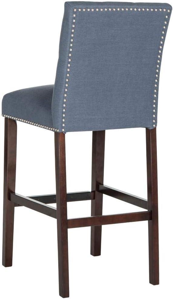 image:imageSafavieh Home Collection Norah Beige and Espresso Barstool Set of 2Navy