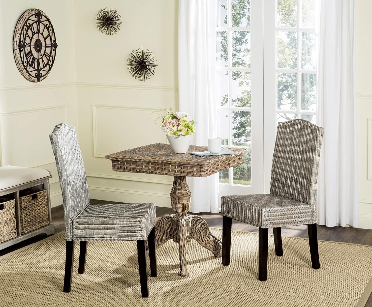image:imageSafavieh Home Collection Odette Grey Wicker Dining ChairAntique Grey