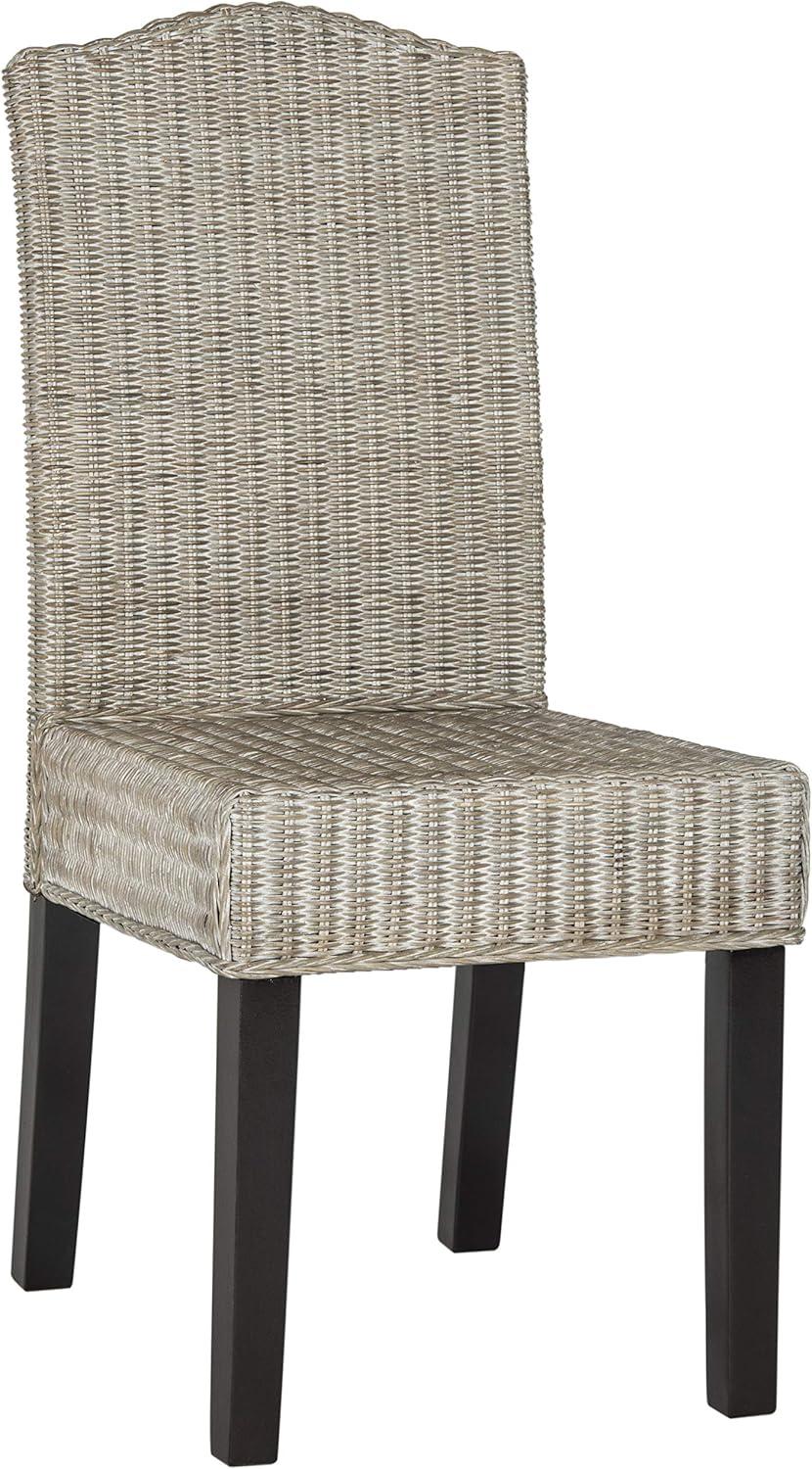 image:imageSafavieh Home Collection Odette Grey Wicker Dining ChairAntique Grey
