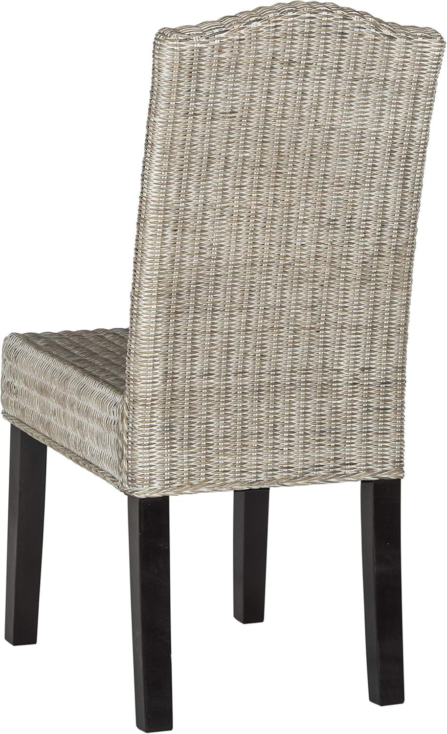image:imageSafavieh Home Collection Odette Grey Wicker Dining ChairAntique Grey