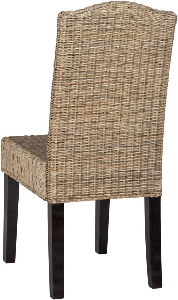 image:imageSafavieh Home Collection Odette Grey Wicker Dining ChairGrey