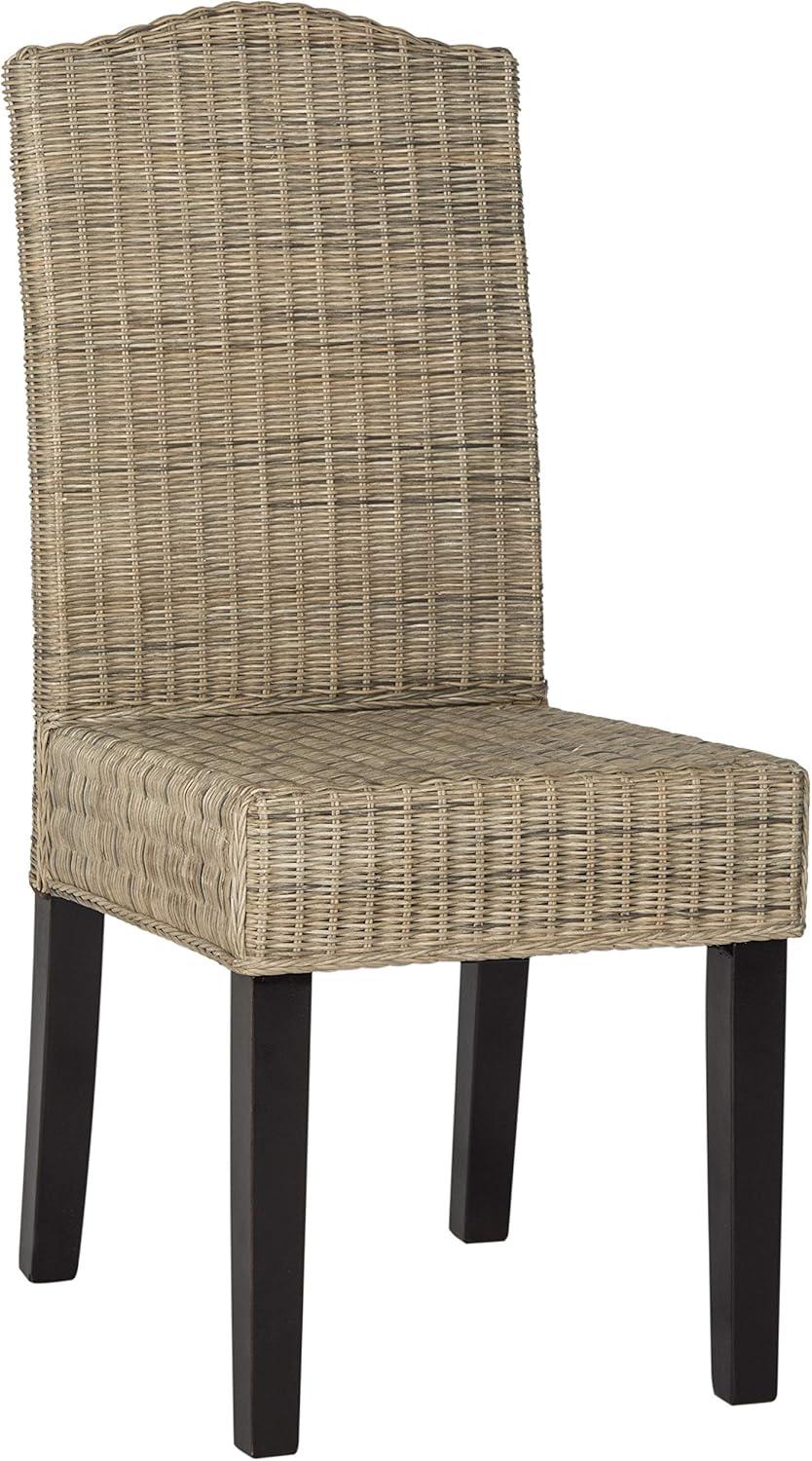 image:imageSafavieh Home Collection Odette Grey Wicker Dining ChairGrey