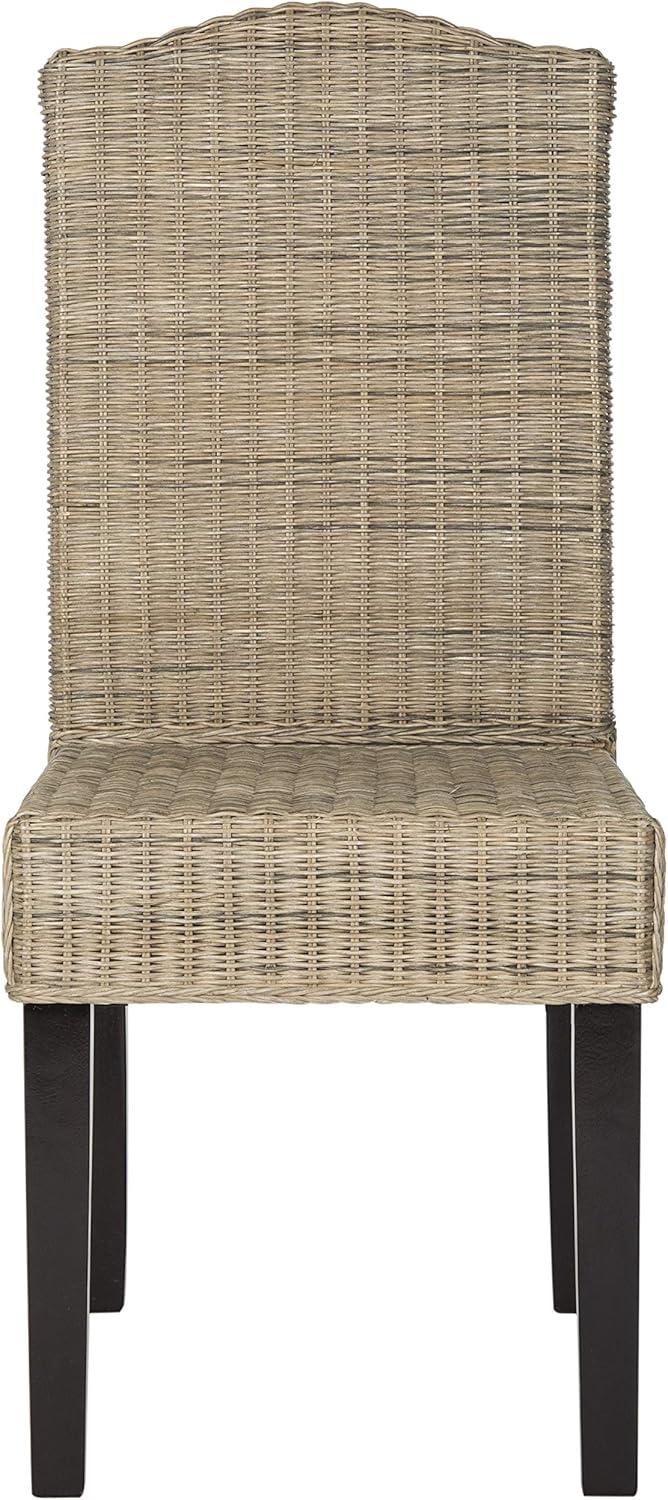image:imageSafavieh Home Collection Odette Grey Wicker Dining ChairGrey