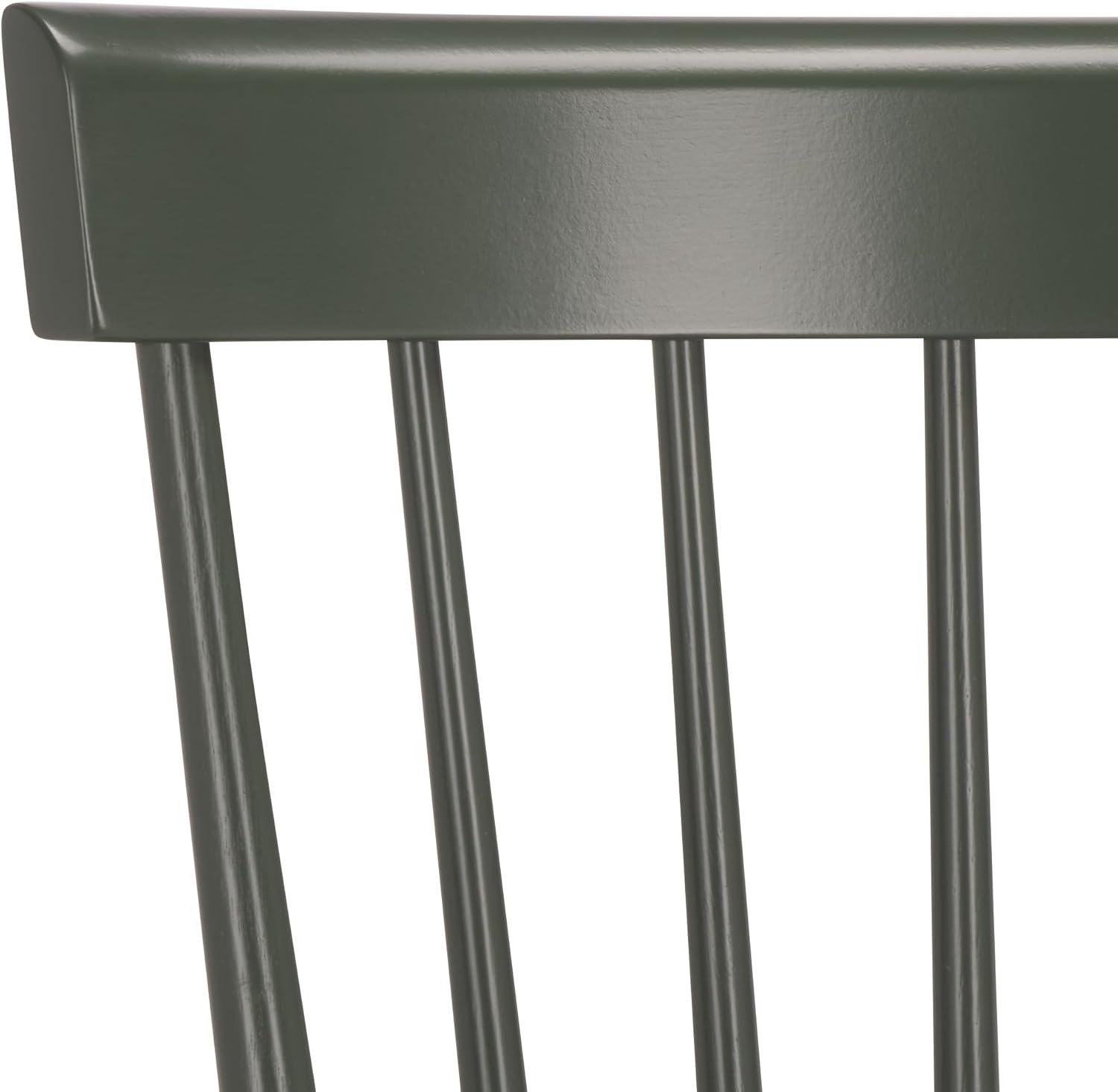 image:imageSafavieh Home Collection Providence Spindle Back White Counter 24inch Stool Set of 2Dusty Green
