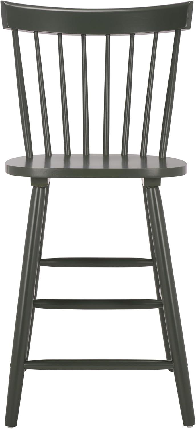 image:imageSafavieh Home Collection Providence Spindle Back White Counter 24inch Stool Set of 2Dusty Green