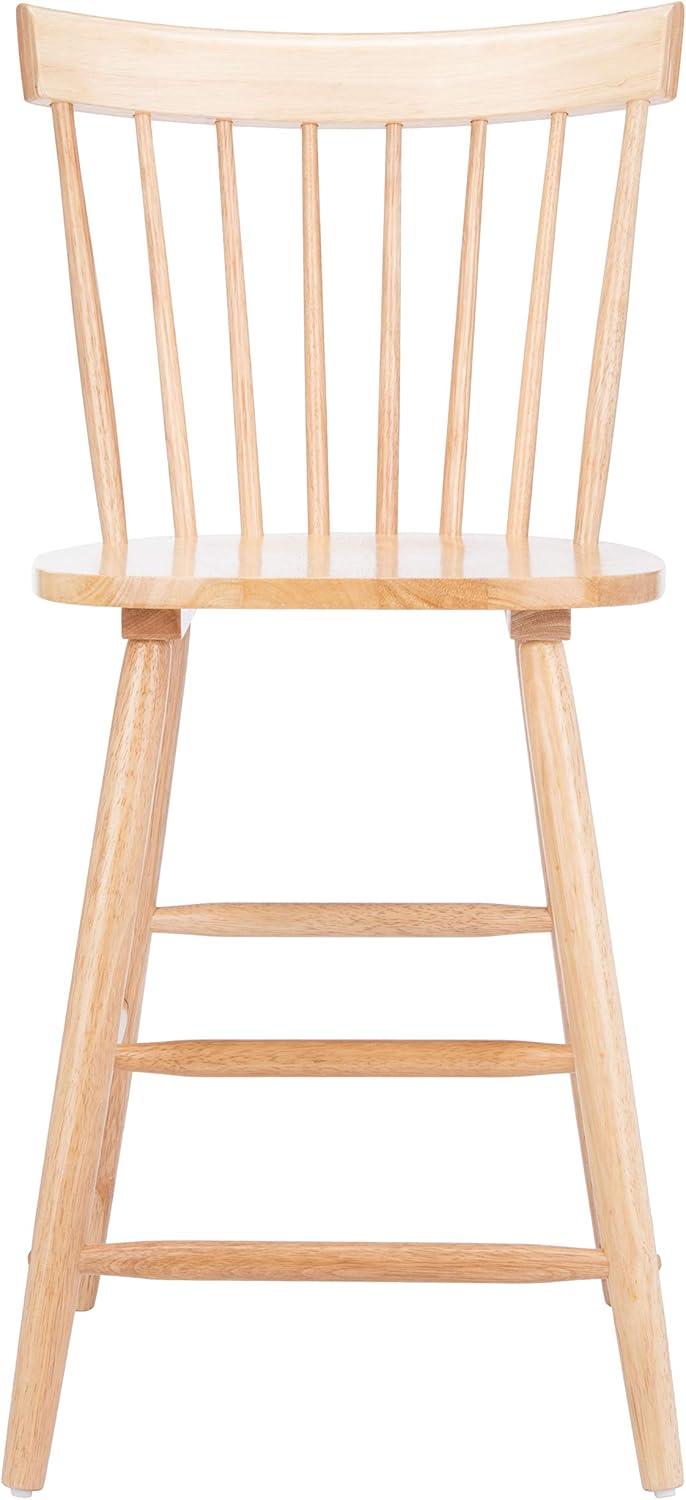 image:imageSafavieh Home Collection Providence Spindle Back White Counter 24inch Stool Set of 2Natural