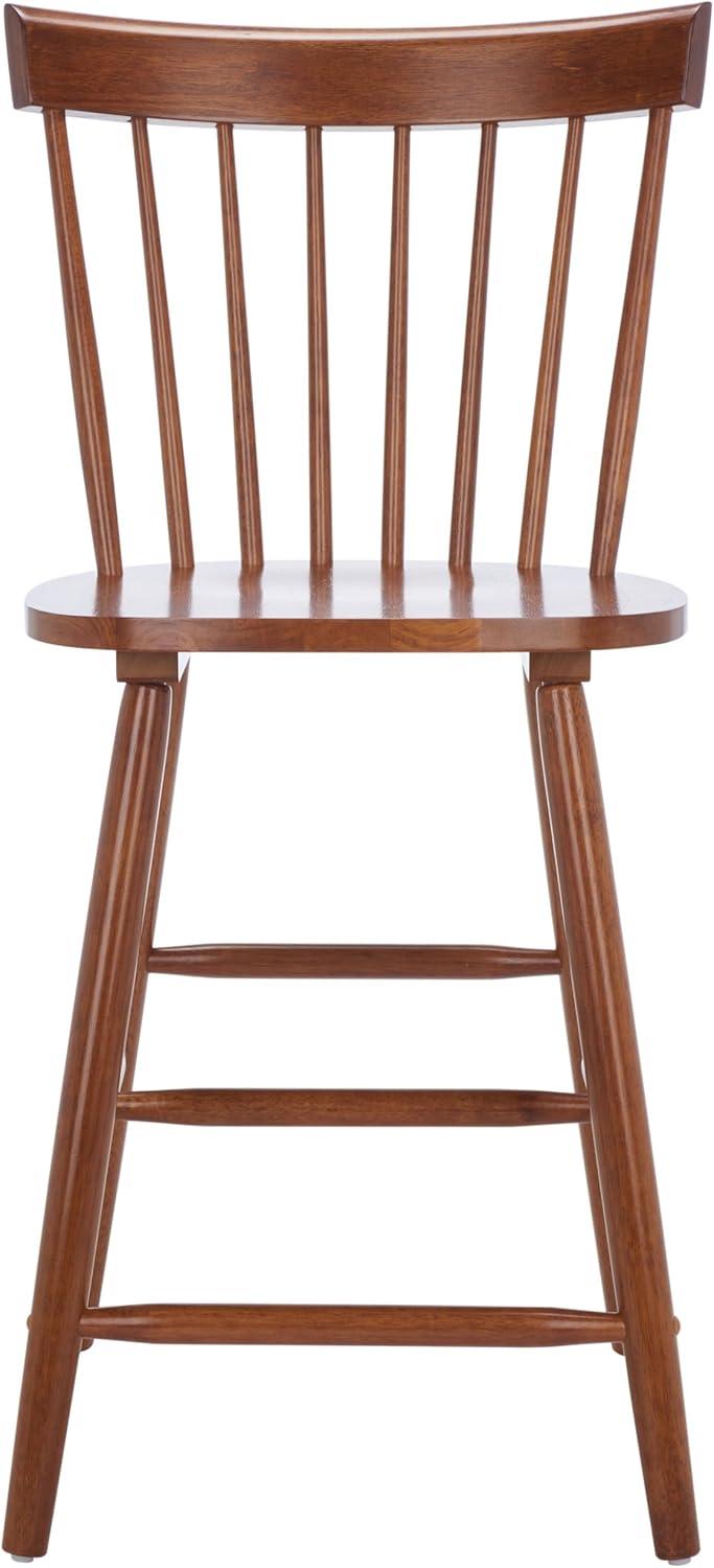 image:imageSafavieh Home Collection Providence Spindle Back White Counter 24inch Stool Set of 2Walnut