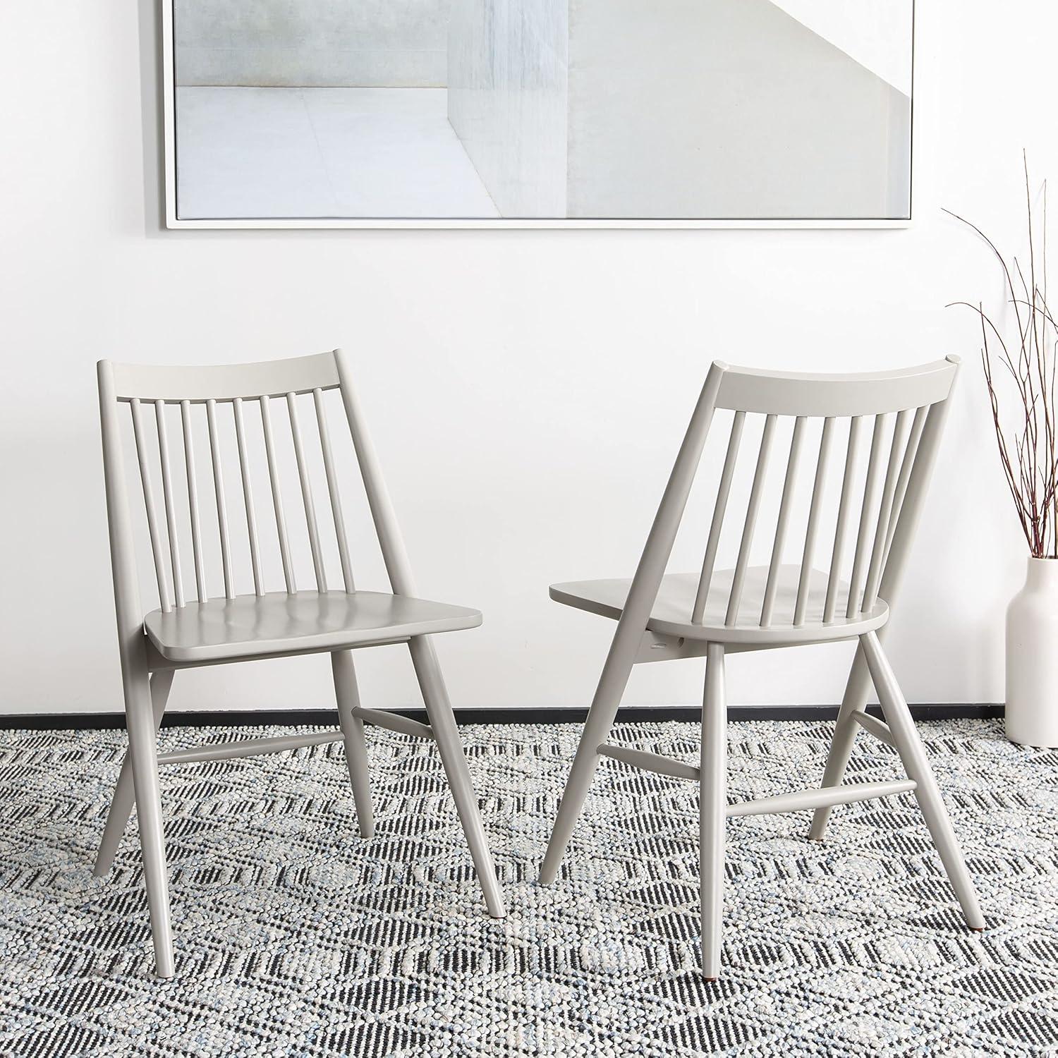 image:imageSafavieh Home Collection Wren Grey 19inch Spindle Dining Chair Set of 2Grey