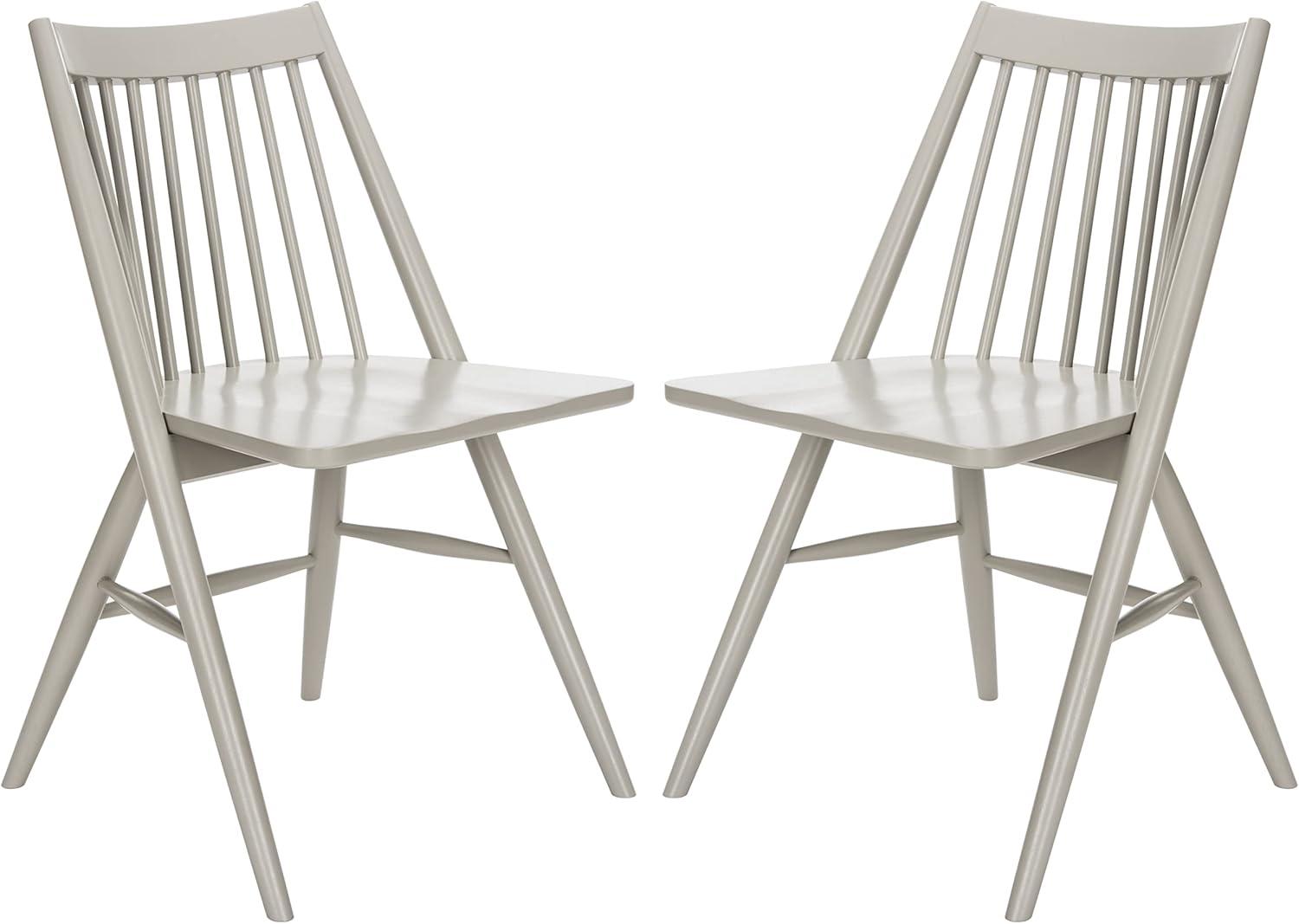 image:imageSafavieh Home Collection Wren Grey 19inch Spindle Dining Chair Set of 2Grey